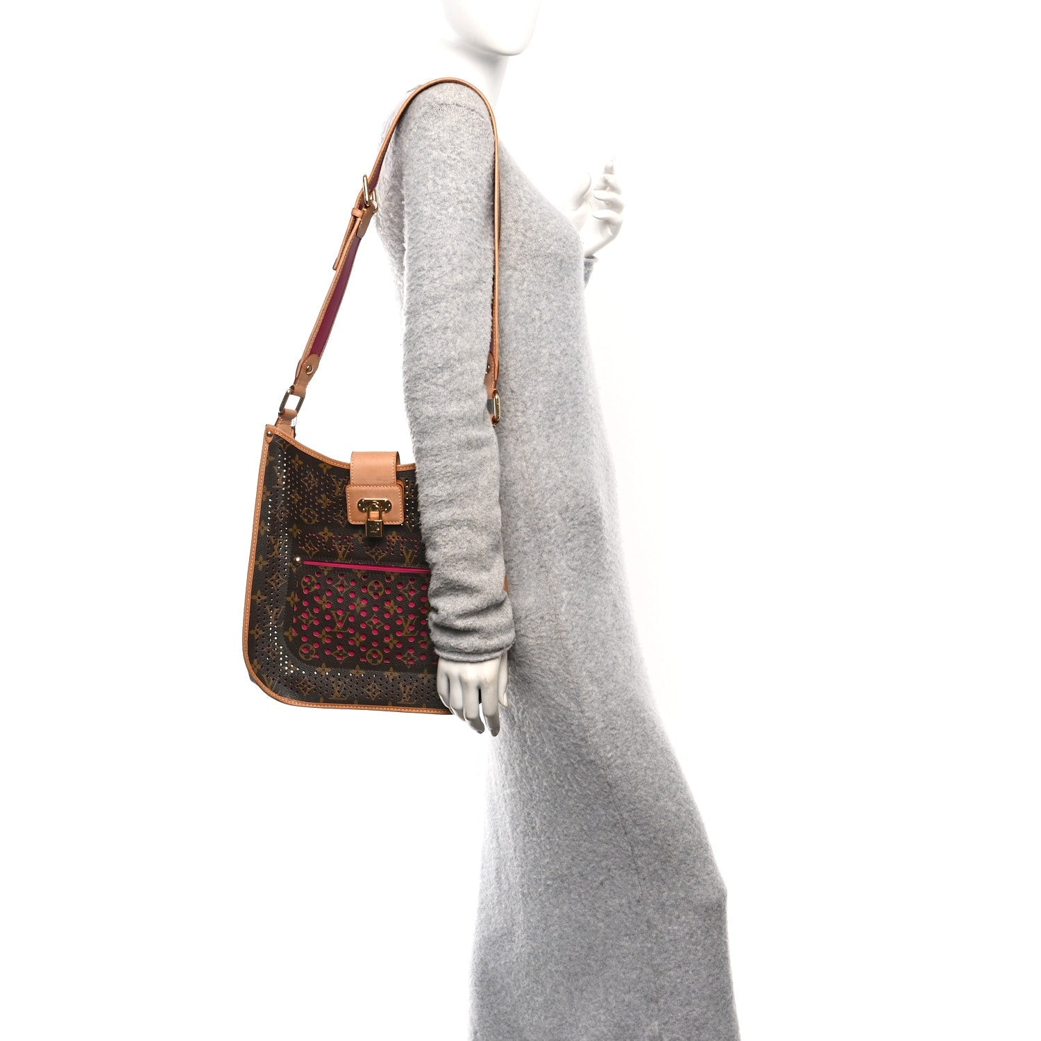 Louis Vuitton Monogram Perforated Musette Fuchsia
