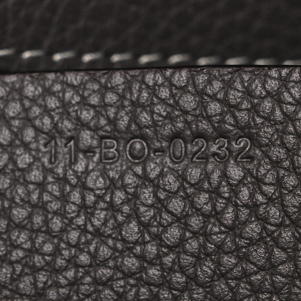 Christian Dior Grained Calfskin Maxi Gallop Sling Bag Grey