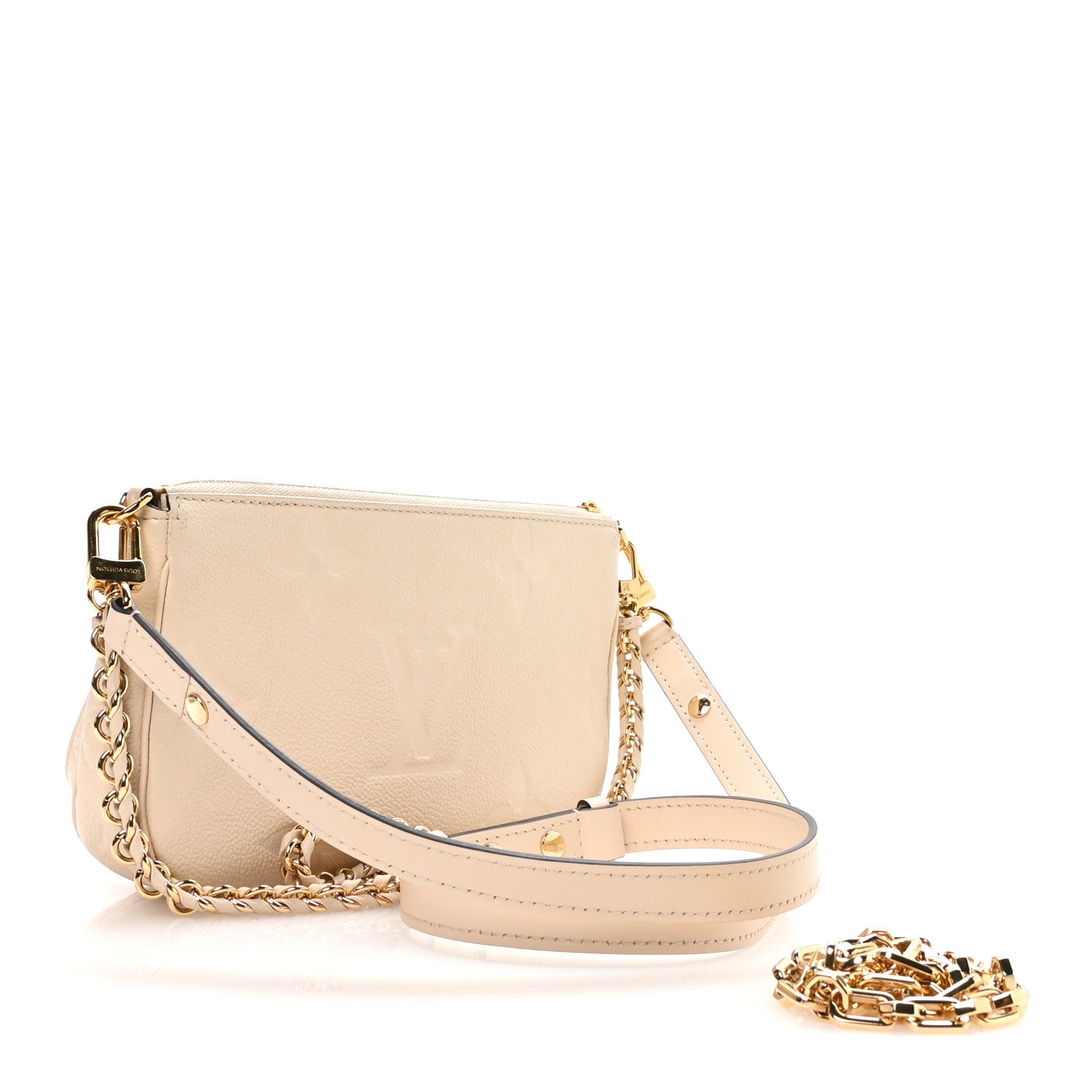 Louis Vuitton Empreinte Monogram Giant Multi Pochette Accessories Cream
