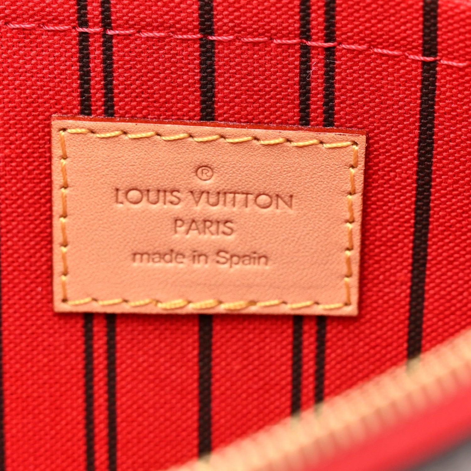 Louis Vuitton Monogram Neverfull MM GM Pochette Cherry