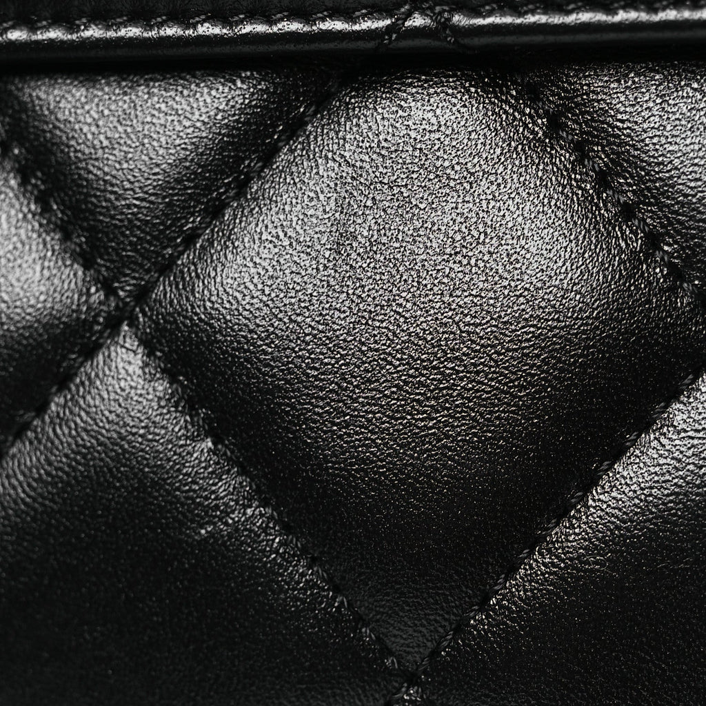 Chanel Lambskin Quilted Small Trendy CC Dual Handle Flap Bag Black