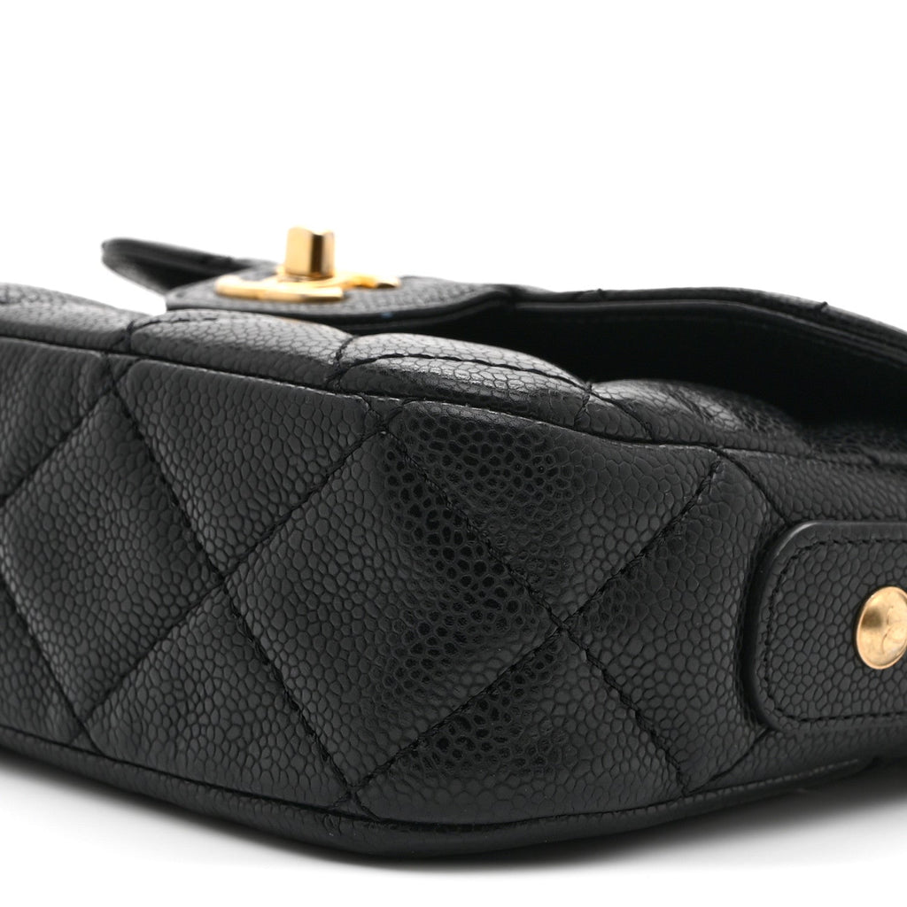 Chanel Caviar Quilted Mini Chain Flap Black