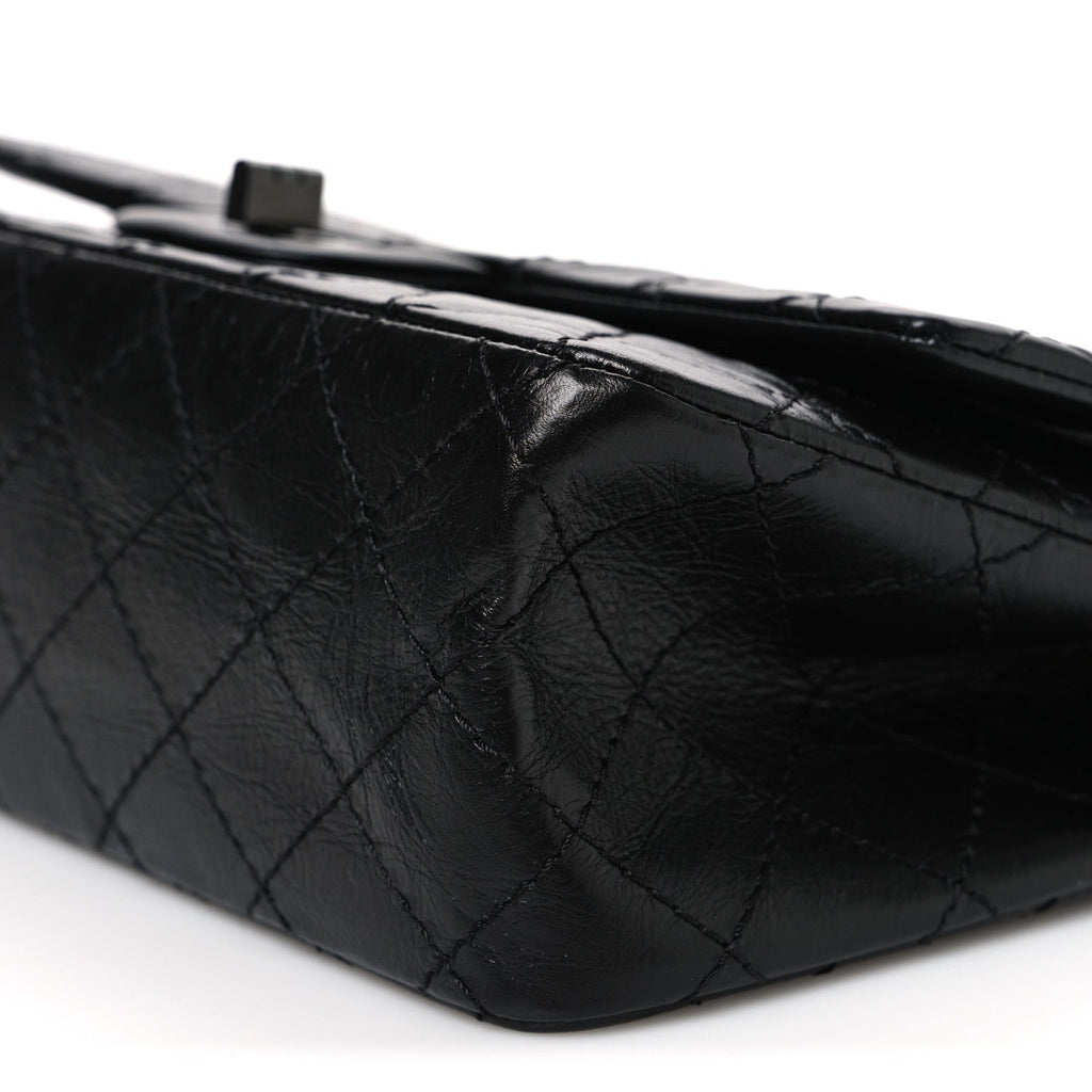 Chanel Aged Calfskin Quilted 2.55 Reissue 225 Flap So Black