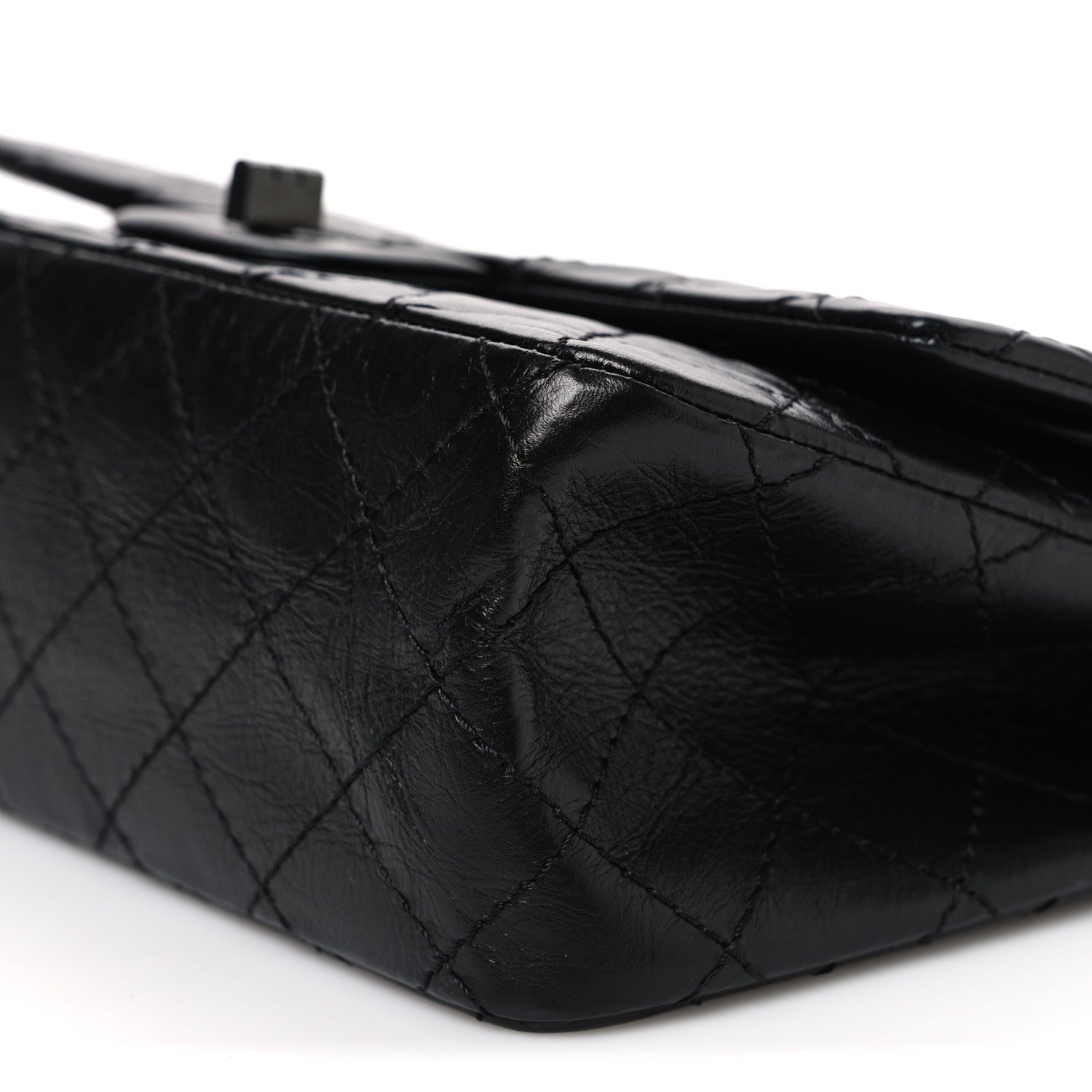 Chanel Aged Calfskin Quilted 2.55 Reissue 225 Flap So Black