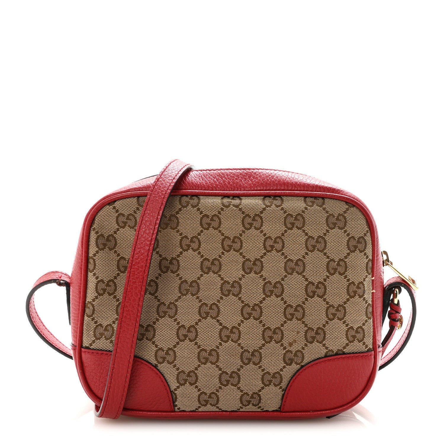 Gucci Monogram Mini Bree Messenger Bag Red