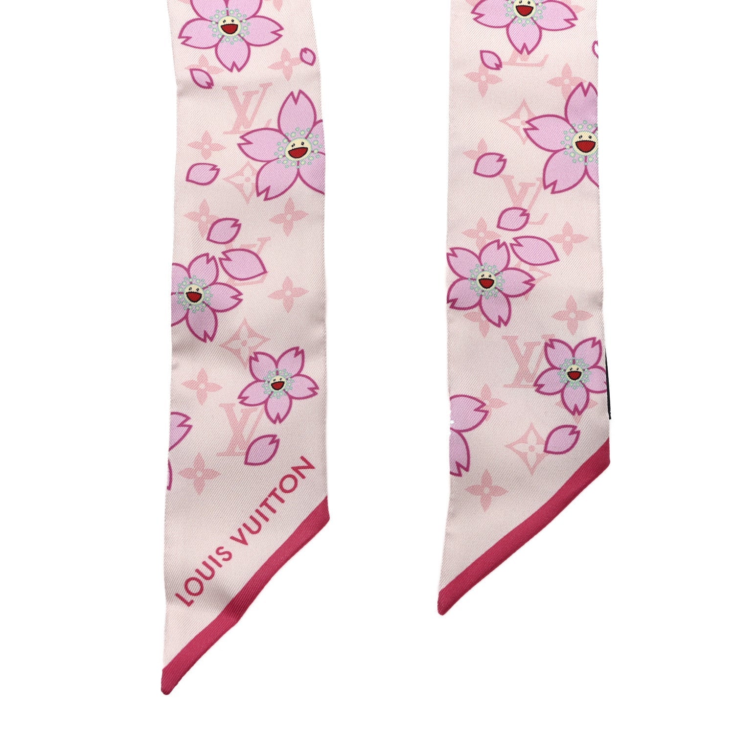 Louis Vuitton LV X TM Silk Monogram Cherry Blossom BB Bandeau Pink