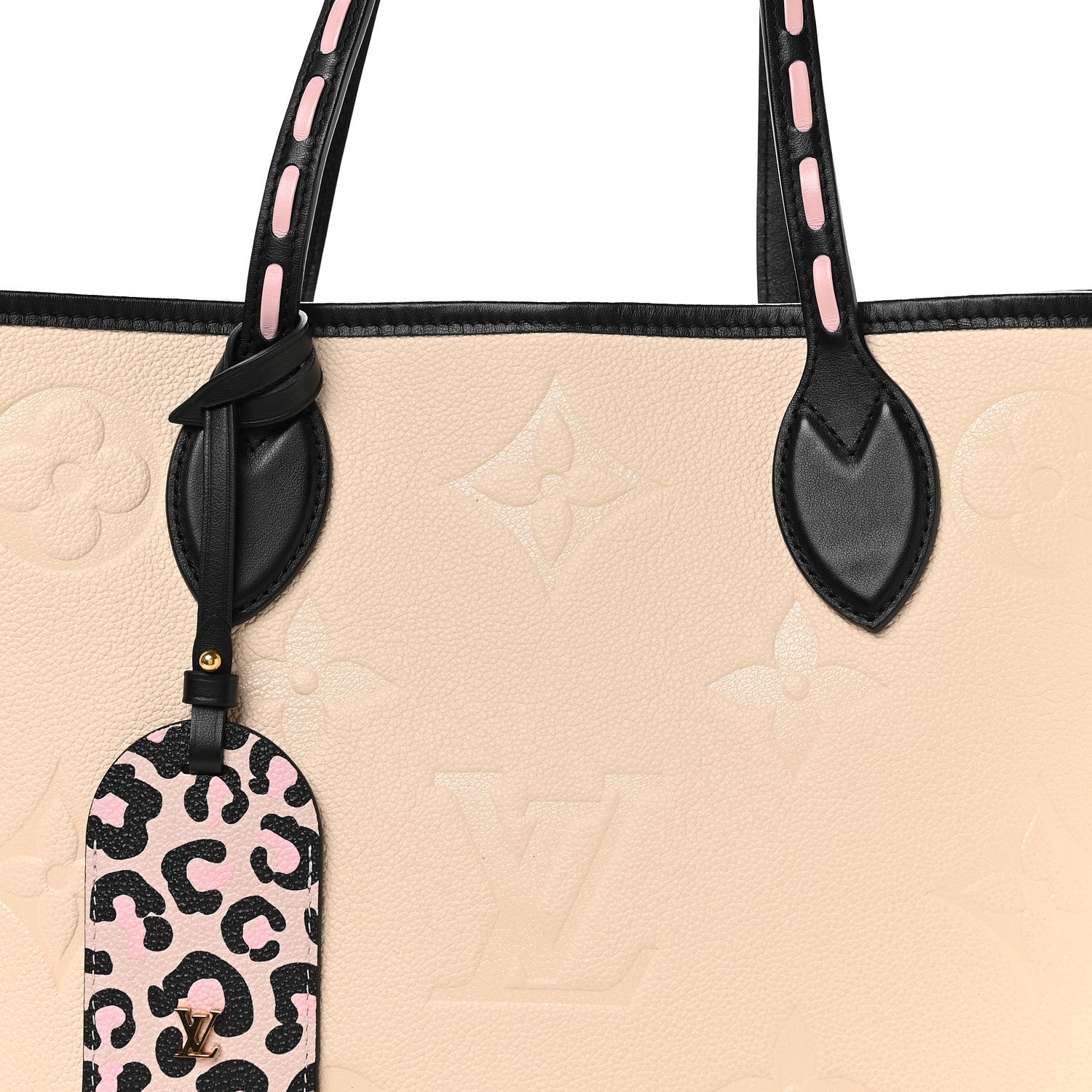 Louis Vuitton Empreinte Monogram Giant Wild at Heart Neverfull MM Creme