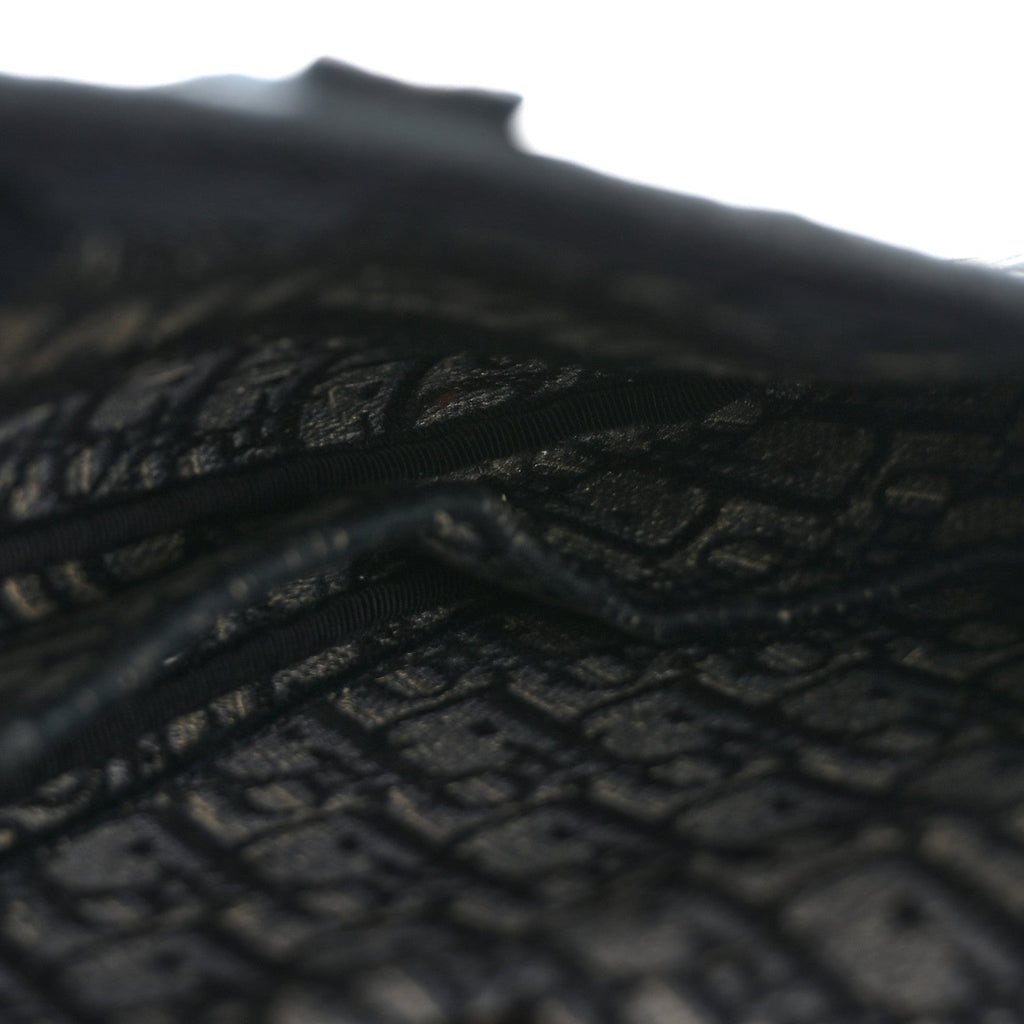 Christian Dior Oblique Embroidered Saddle Bag Blue