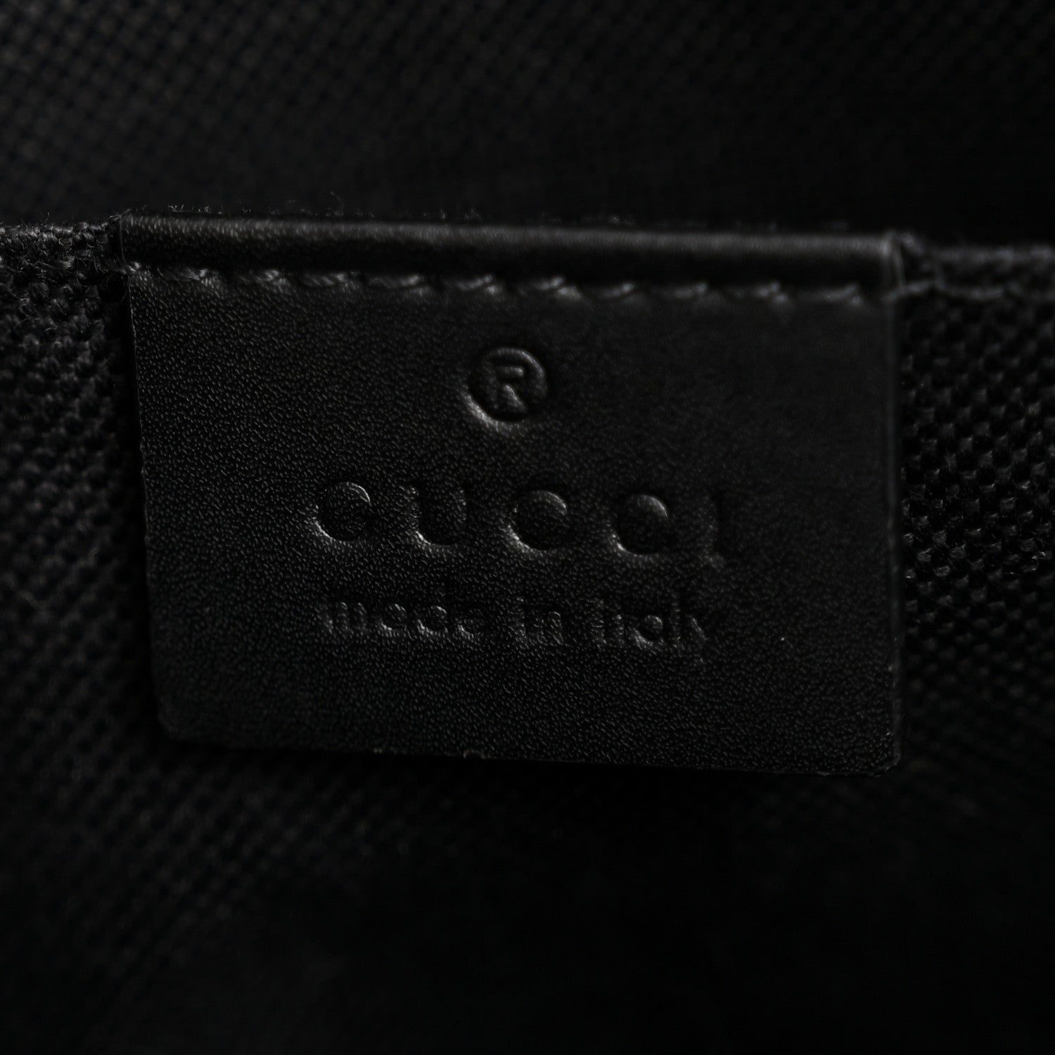 Gucci GG Supreme Monogram Web Small Flat Messenger Bag Black Grey