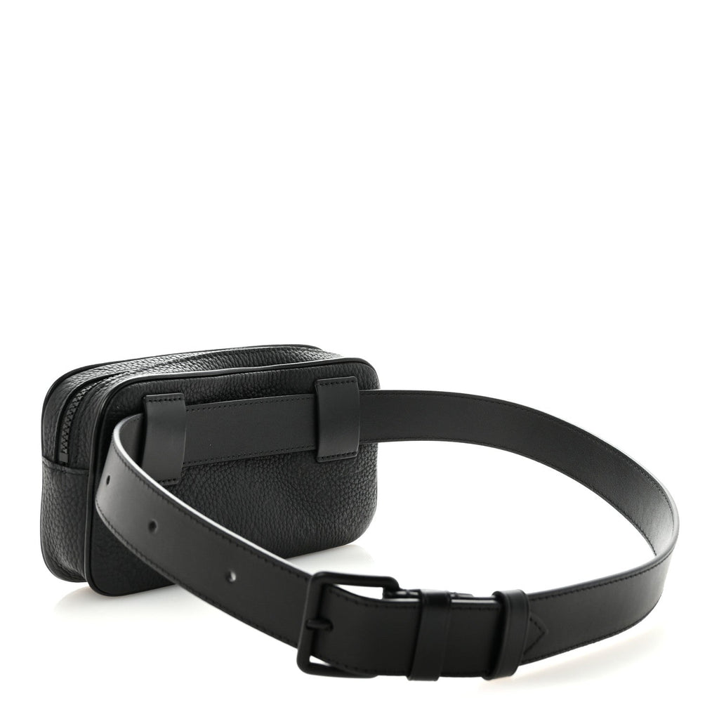Louis Vuitton Taurillon Monogram Uniformes Solar Ray Soft Pochette Volga Belt Bag Black