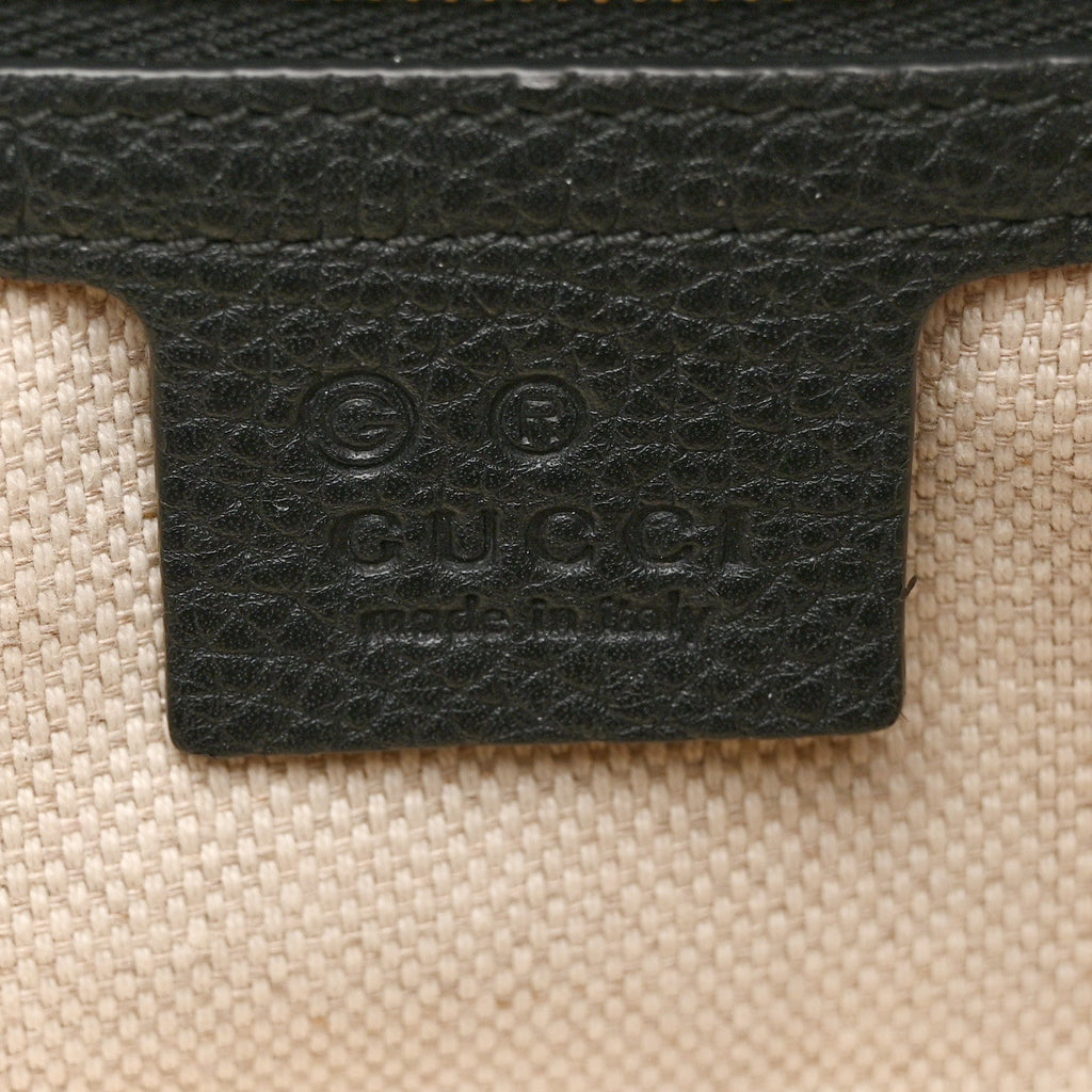 Gucci Pebbled Calfskin Large Soho Hobo Black