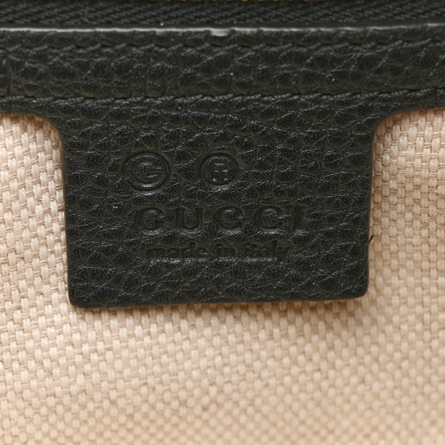 Gucci Pebbled Calfskin Large Soho Hobo Black