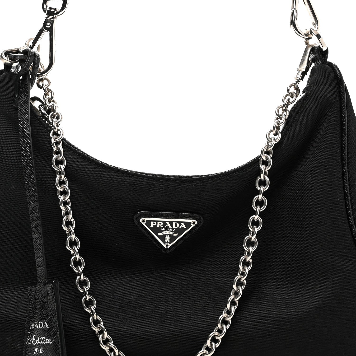 Prada Nylon Re-Edition 2005 Shoulder Bag Black