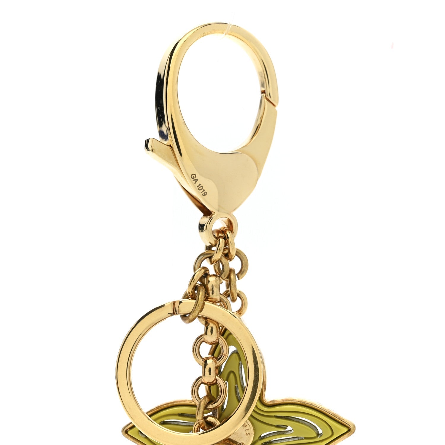 Louis Vuitton Resin Naif Bag Charm Grey Green