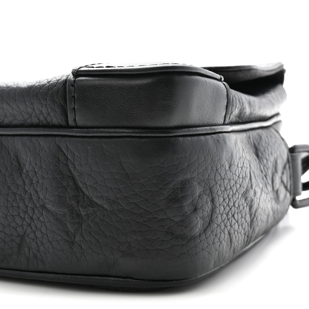 Louis Vuitton Taurillon Monogram Steamer Messenger Black