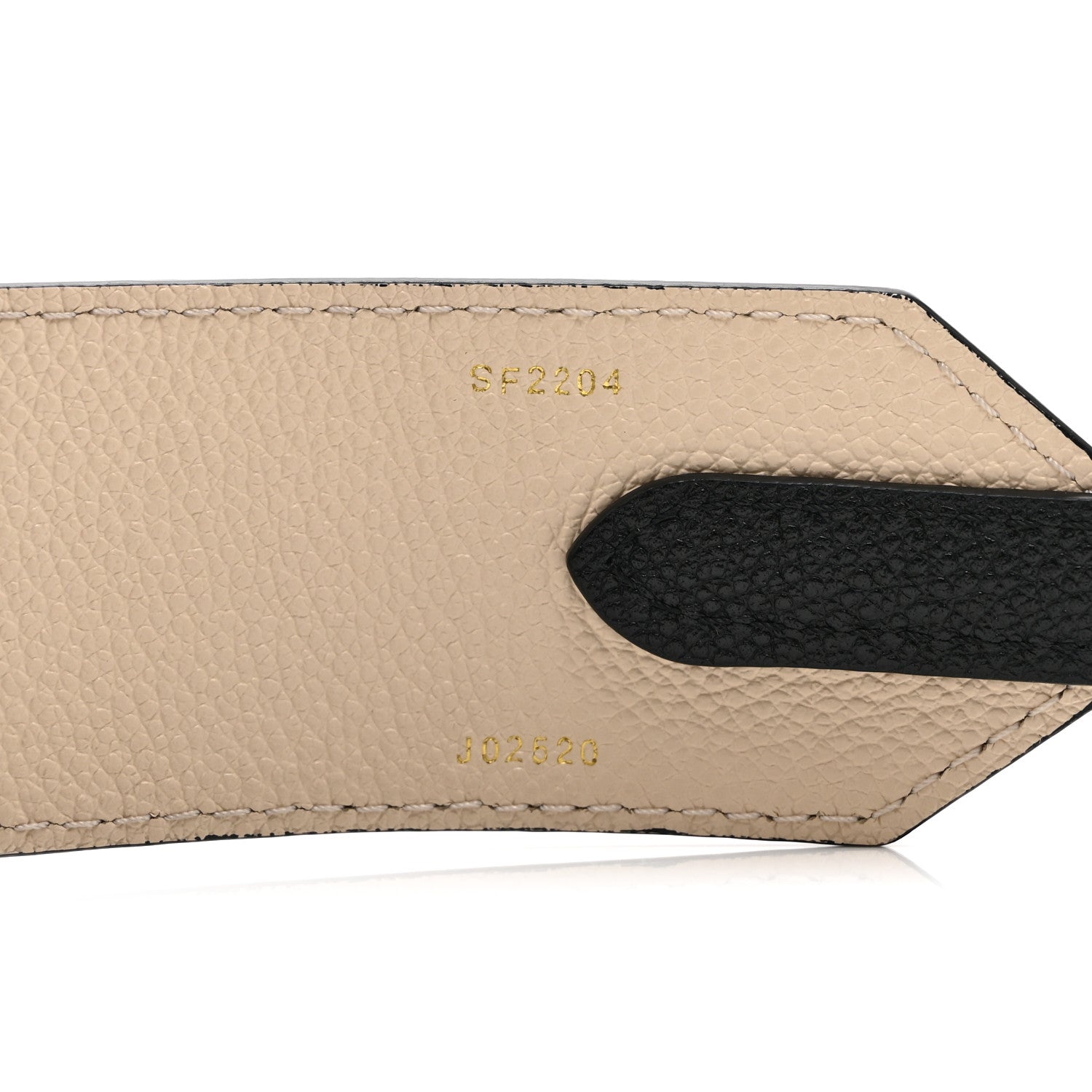 Louis Vuitton Empreinte Monogram Bandouliere Shoulder Strap Black Beige