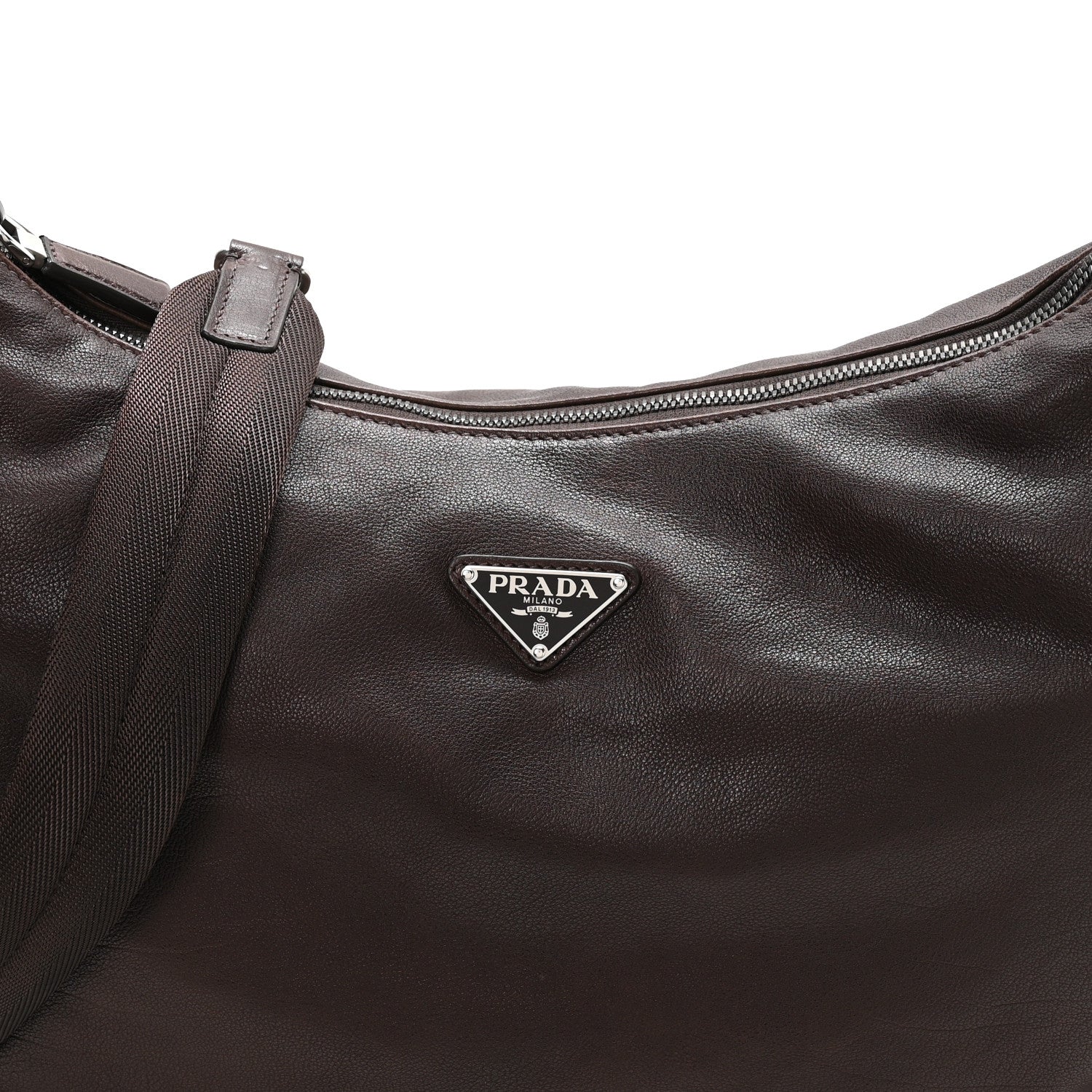 Prada Nappa Explore Shoulder Bag Coffee