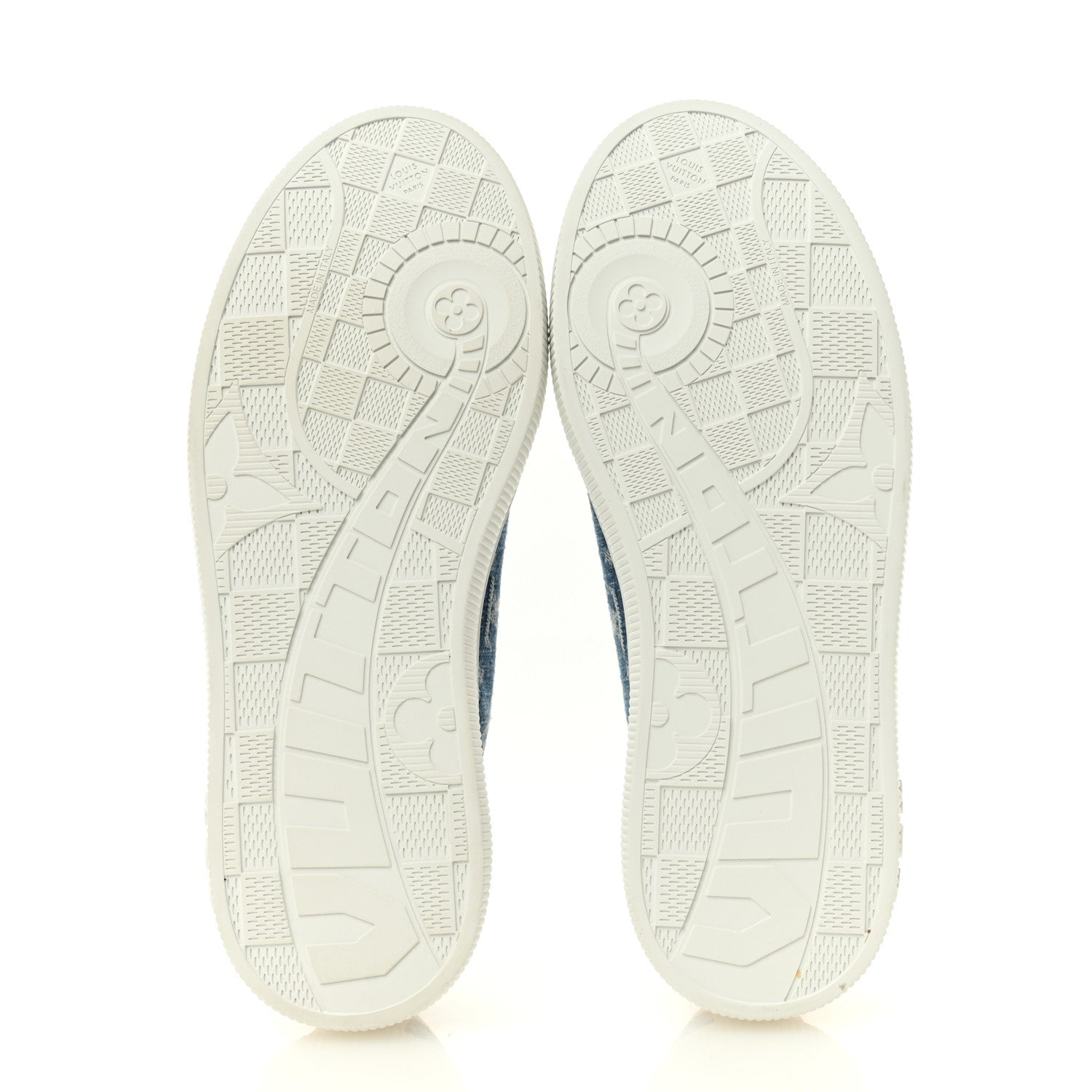 Louis Vuitton Denim Monogram Lagoon Sneakers 38 Blue