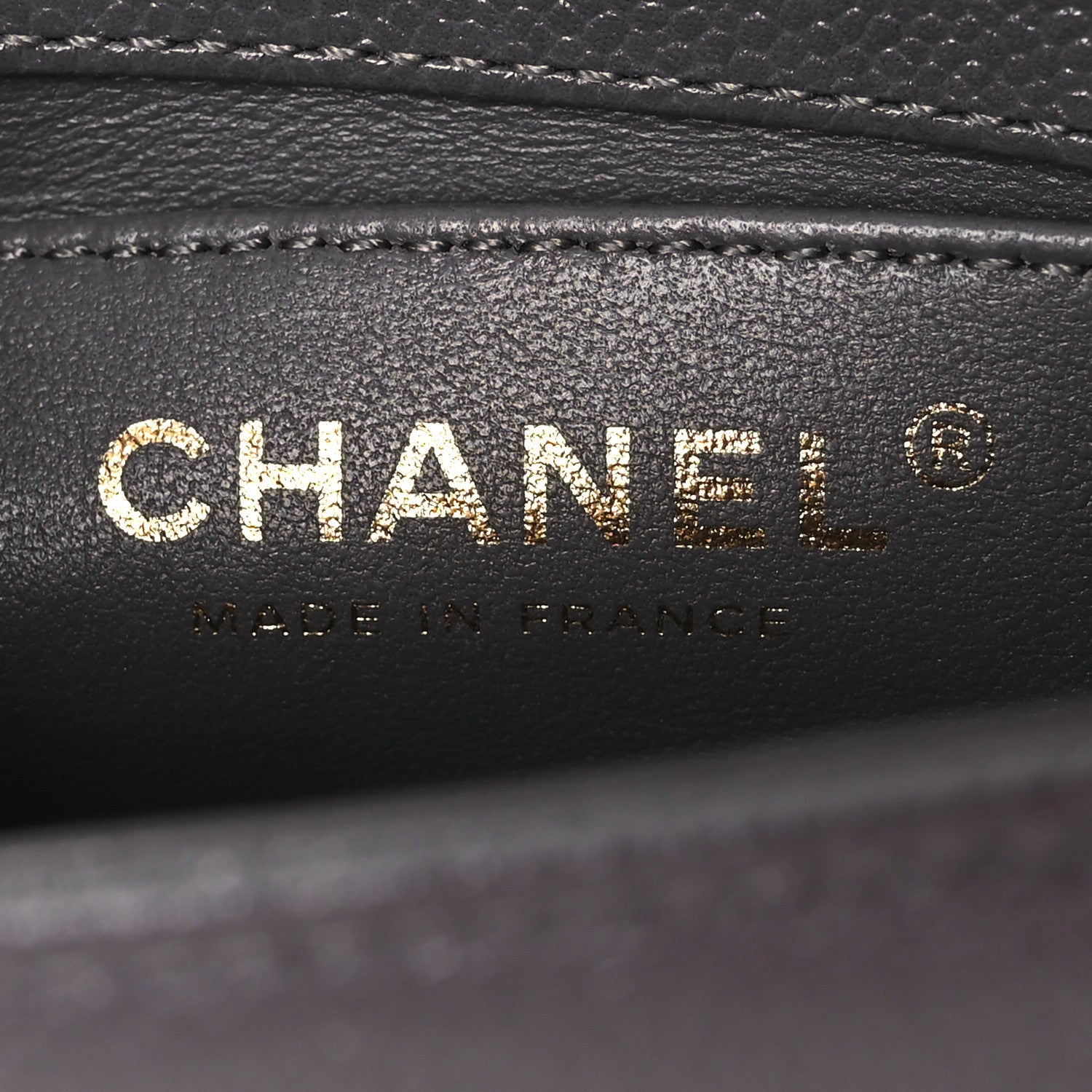 Chanel Caviar Quilted Mini Boy Flap Dark Grey