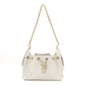 Chanel Caviar Quilted Mini Chanel 25 Handbag White