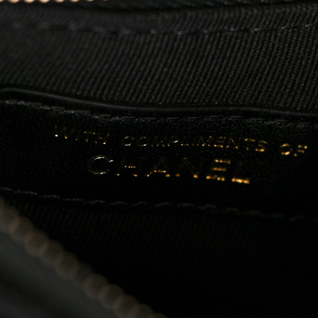 Chanel Velvet Crystal Quilted Chain Hobo Black