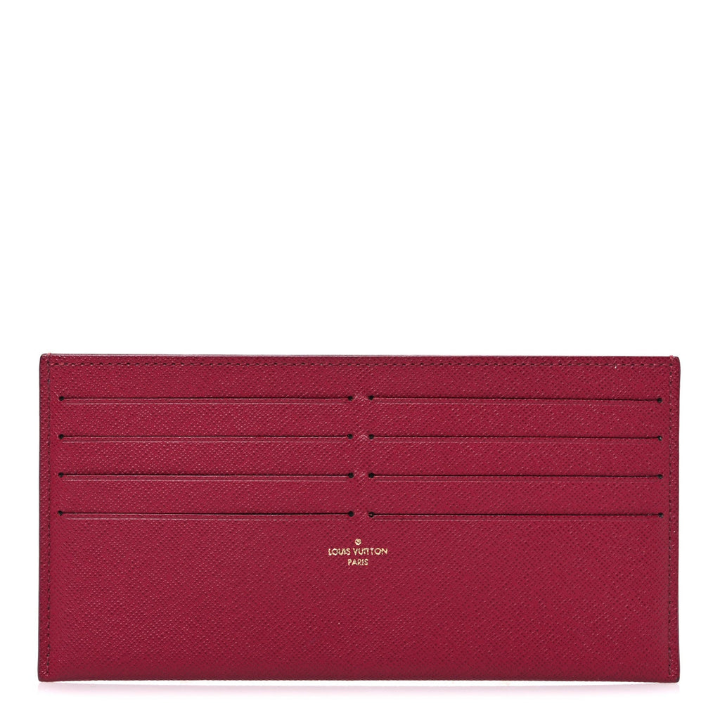 Louis Vuitton Calfskin Felicie Card Holder Insert Fuchsia
