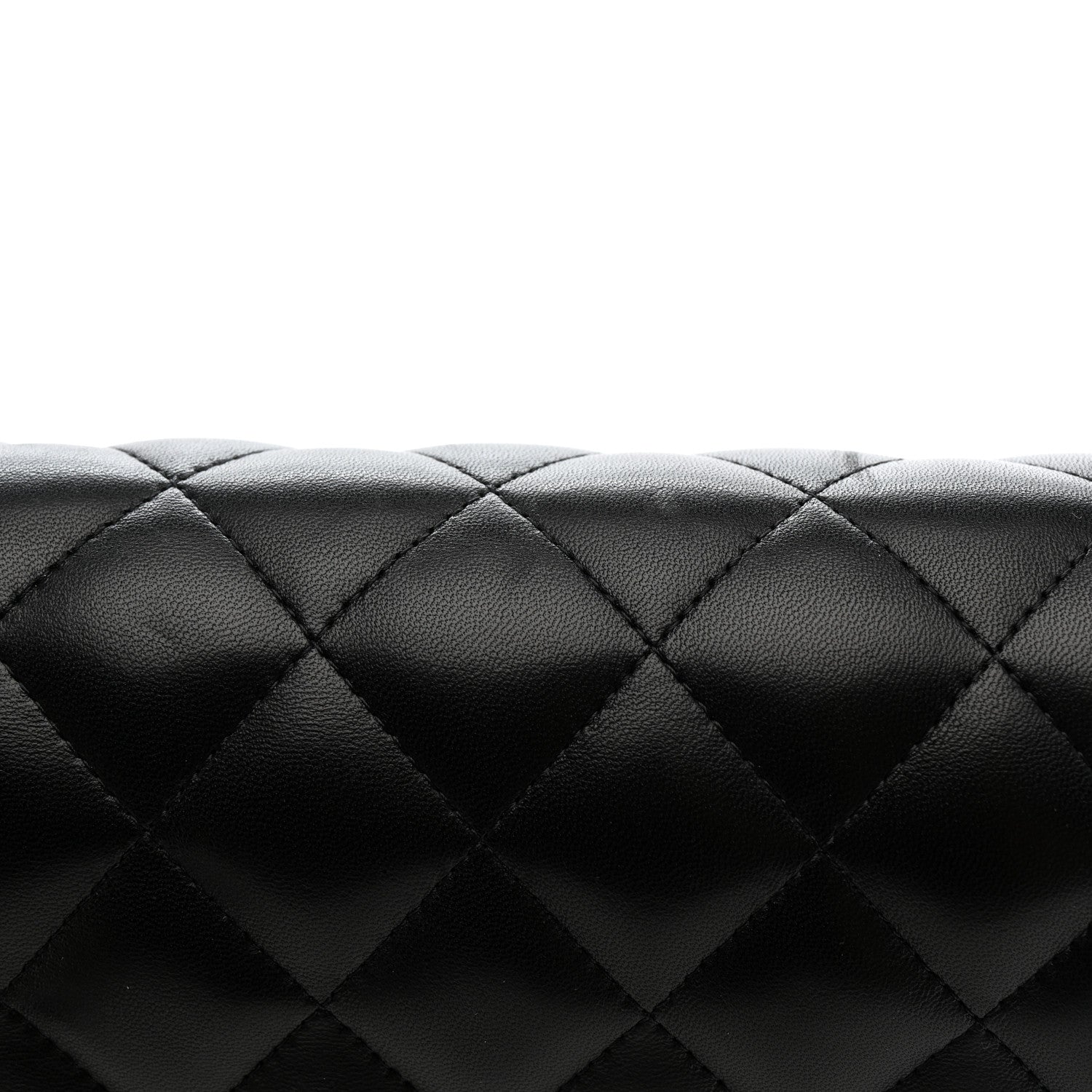 Chanel Lambskin Quilted Jumbo Double Flap Black