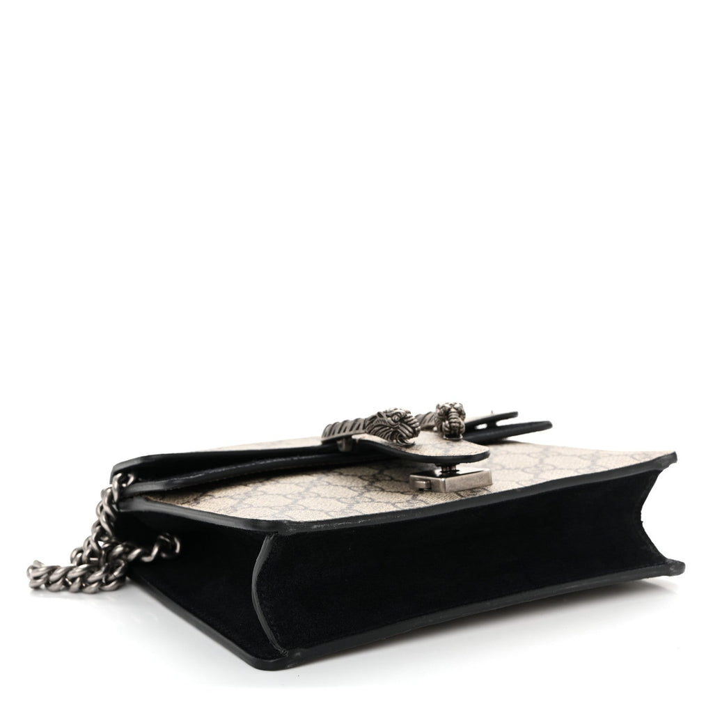 Gucci GG Supreme Monogram Mini Dionysus Shoulder Bag Black