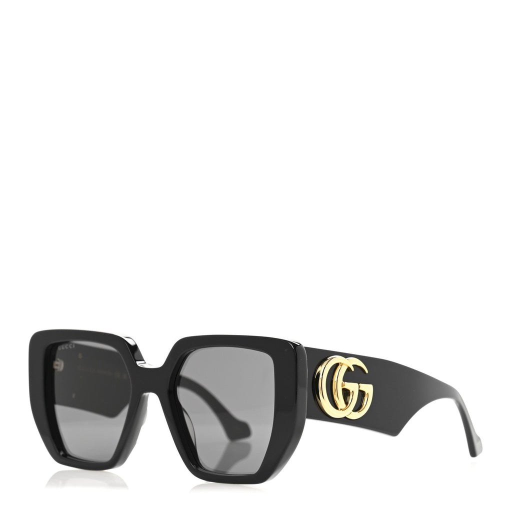 Gucci Acetate Square Frame Sunglasses GG0956S Black