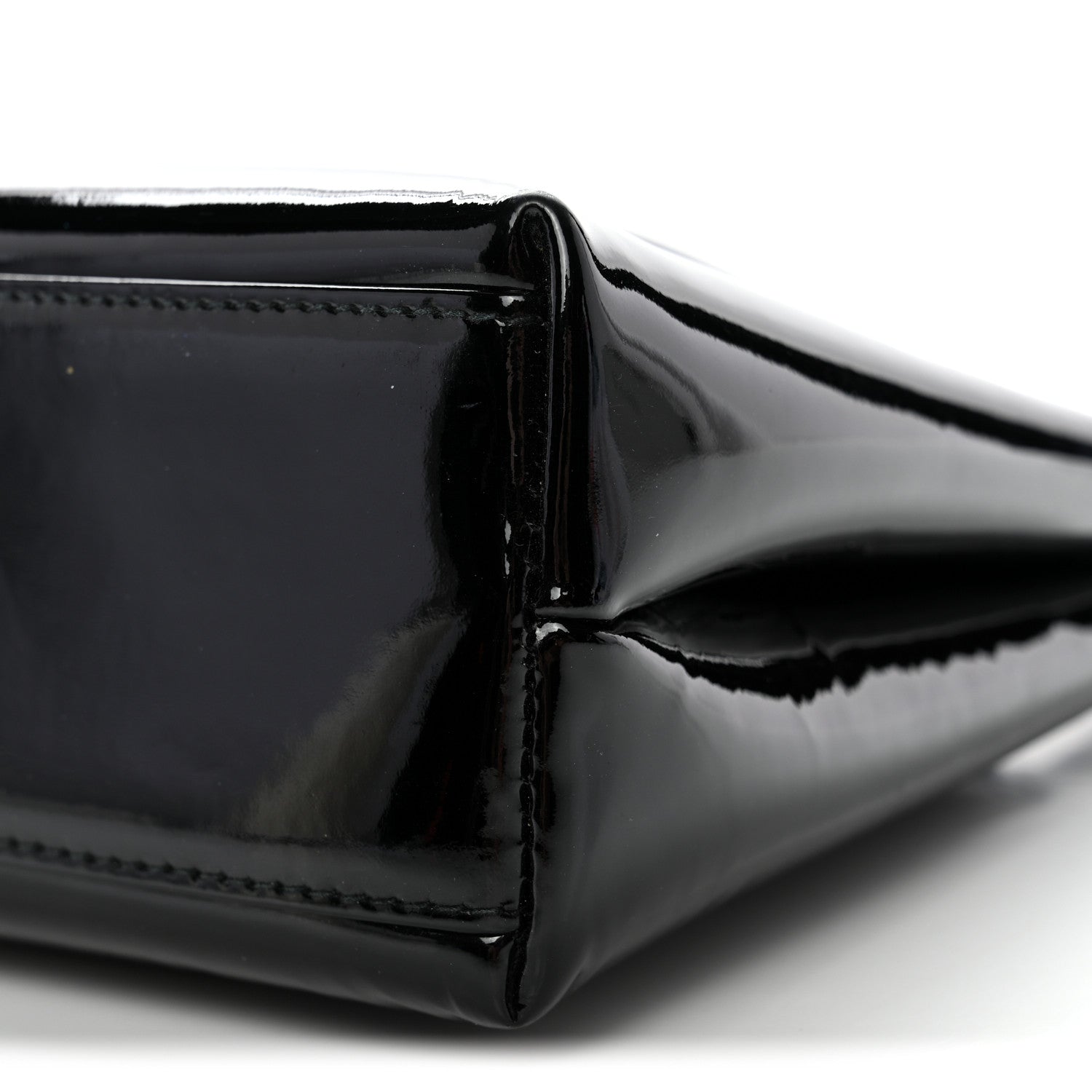 Chanel Patent Small Kelly Flap Bag Black