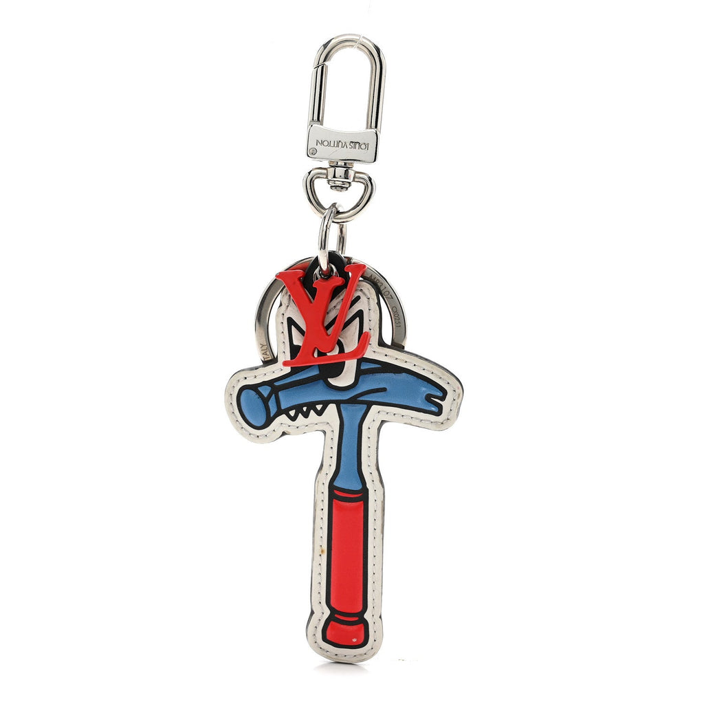 Louis Vuitton Calfskin Monogram Hammer Bag Charm Key Holder