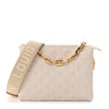 Louis Vuitton Lambskin Embossed Monogram Coussin PM Beige Cream