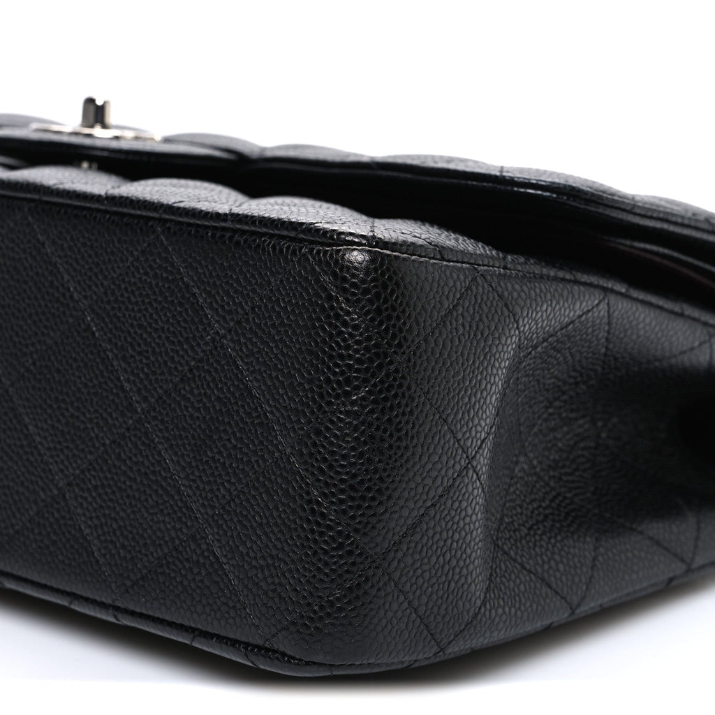 Chanel Caviar Quilted Jumbo Double Flap Black
