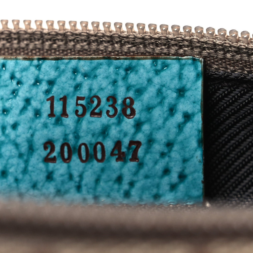 Gucci Monogram GG Cosmetic Case Turquoise