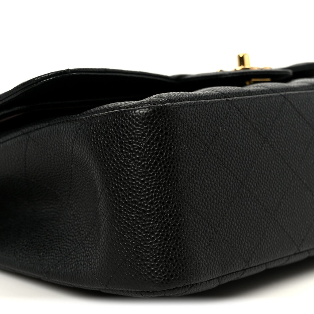 Chanel Caviar Quilted Jumbo Double Flap Black