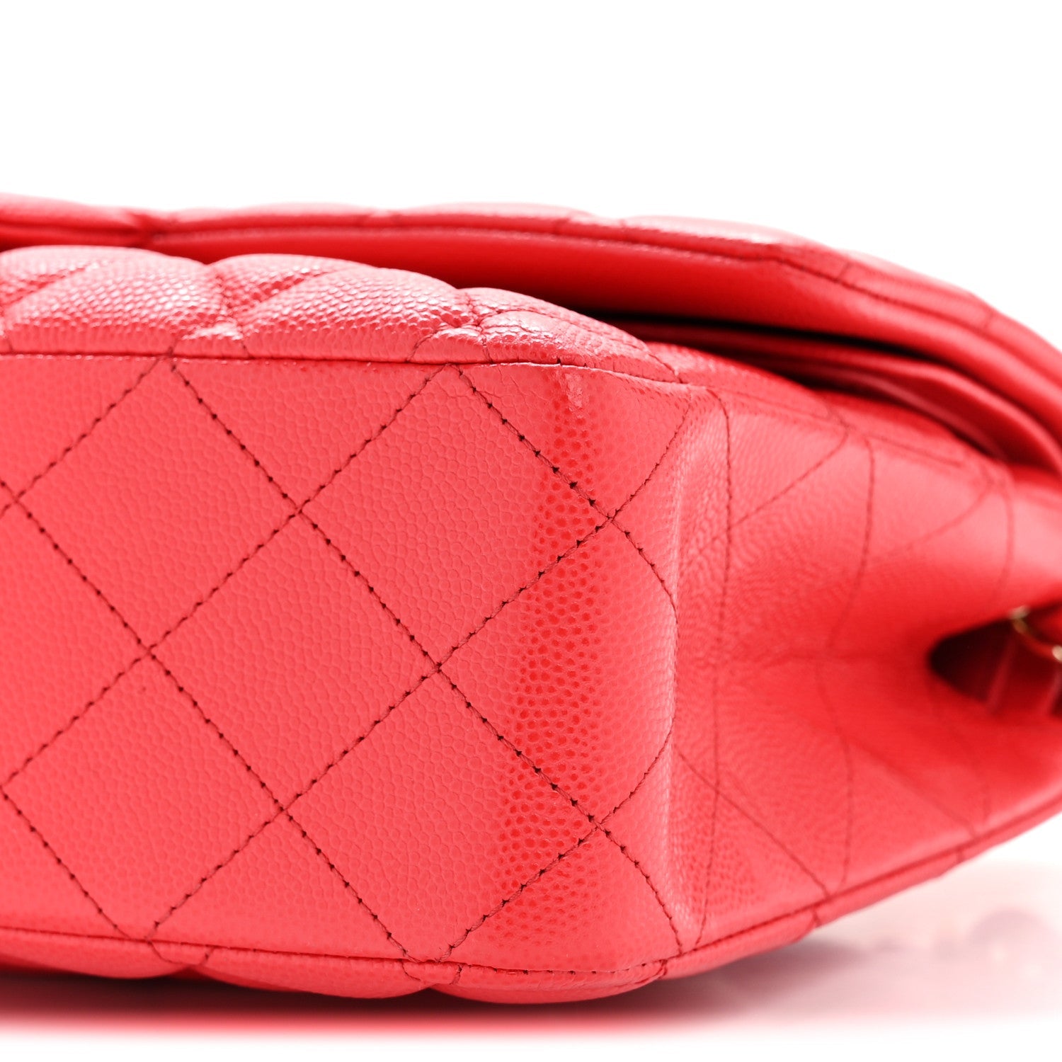 Chanel Caviar Quilted Medium Double Flap Red