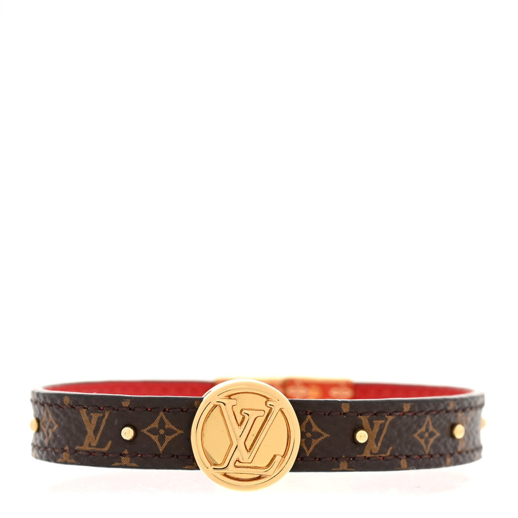 Louis Vuitton Monogram LV Circle Reversible Bracelet Red