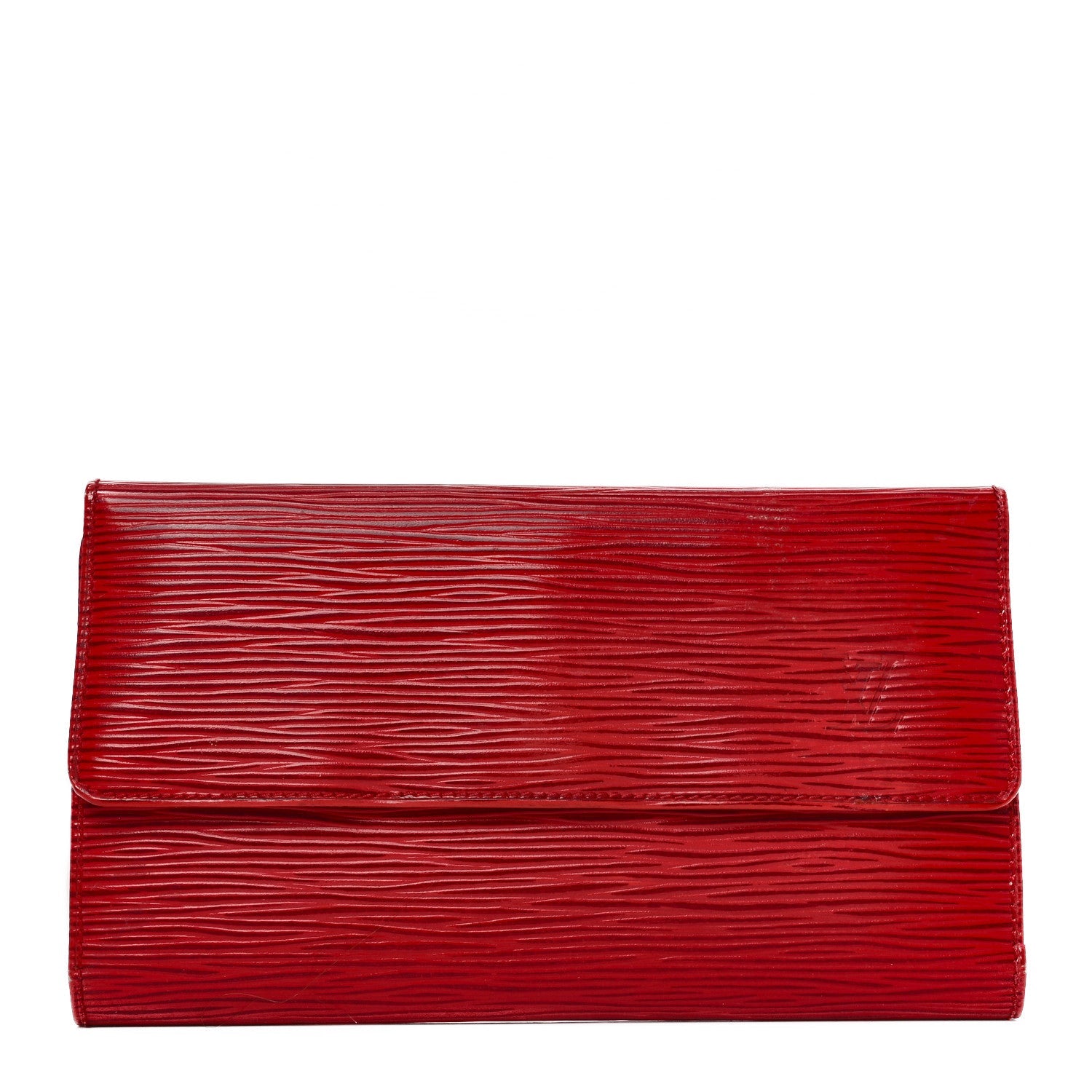 Louis Vuitton Epi Porte Tresor International Wallet Castillan Red