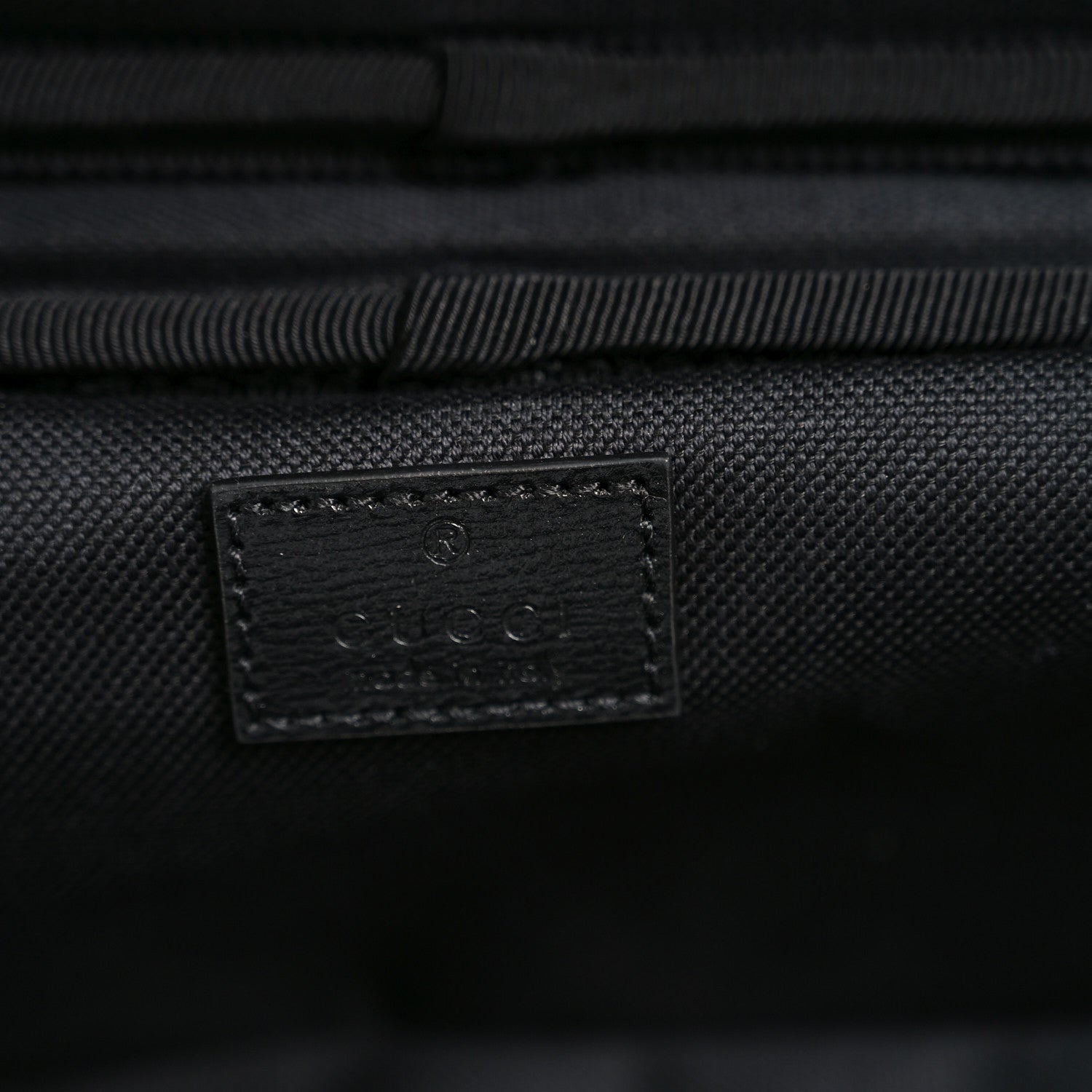 Gucci GG Supreme Monogram Azalea Calfskin Retro Interlocking G Small Savoy Cabin Trolley Black