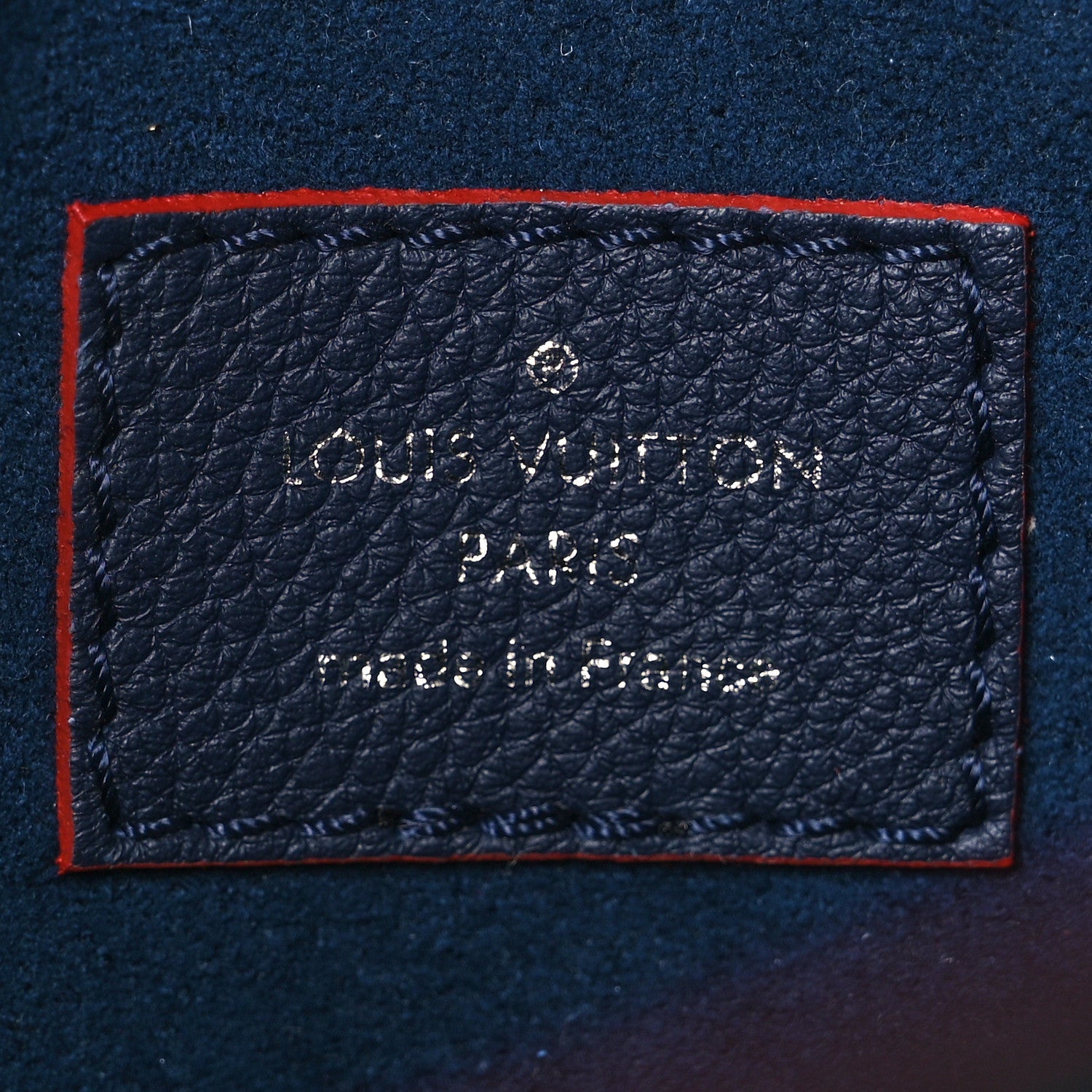 Louis Vuitton Soft Calfskin Mylockme Chain Bag BB Marine Rouge