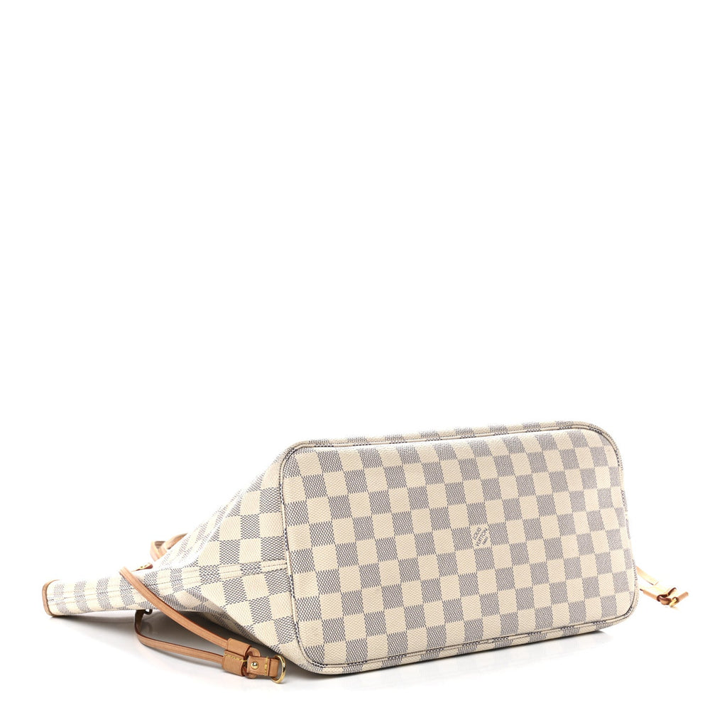 Louis Vuitton Damier Azur Neo Neverfull MM Rose Ballerine