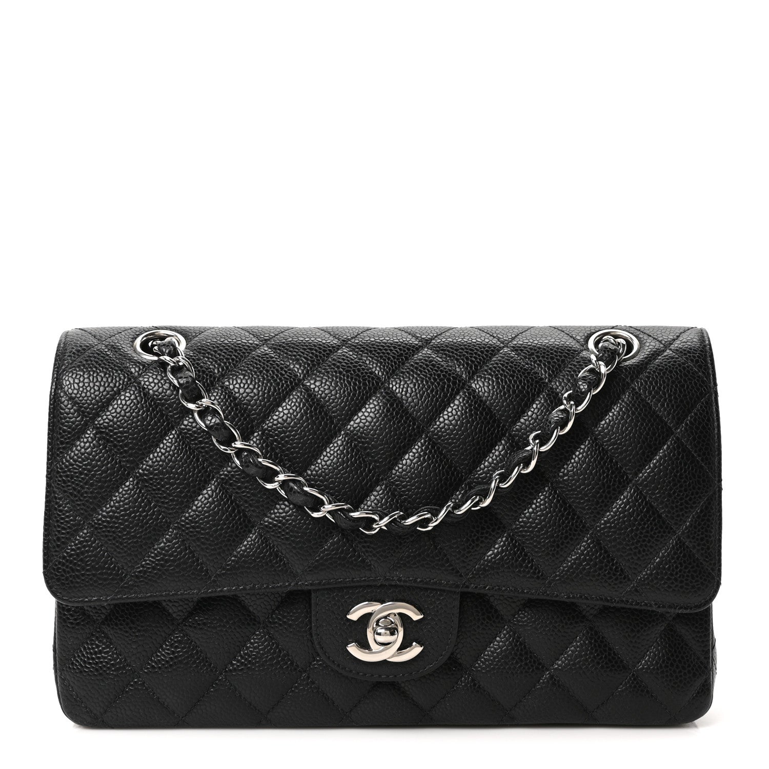 Chanel Caviar Quilted Medium Double Flap Black