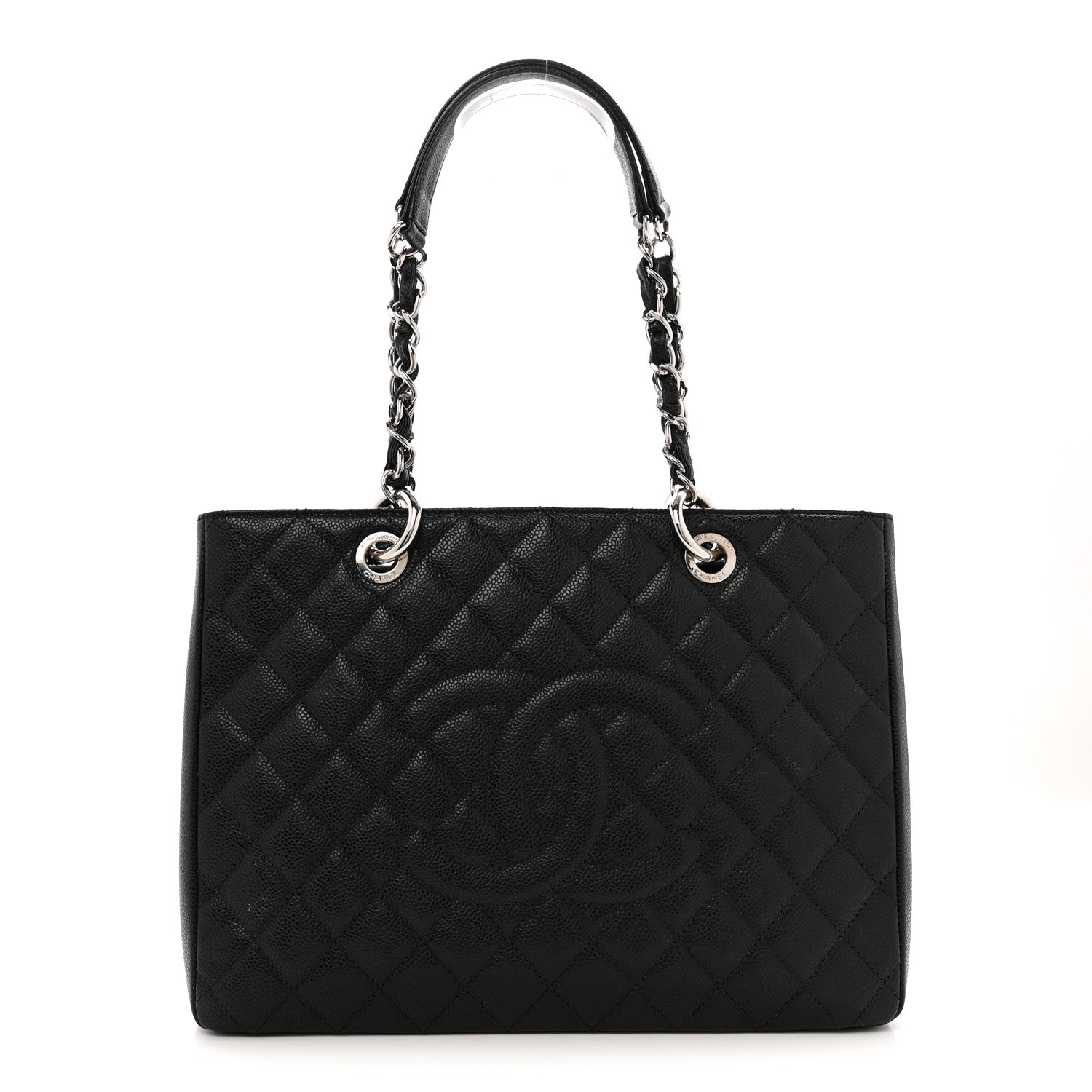 Chanel Caviar Quilted Grand Shopping Tote GST Black