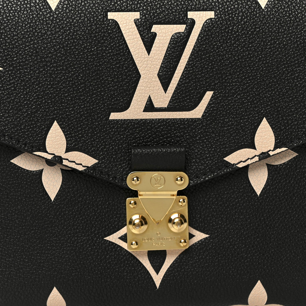 Louis Vuitton Empreinte Monogram Giant Pochette Metis Black Beige