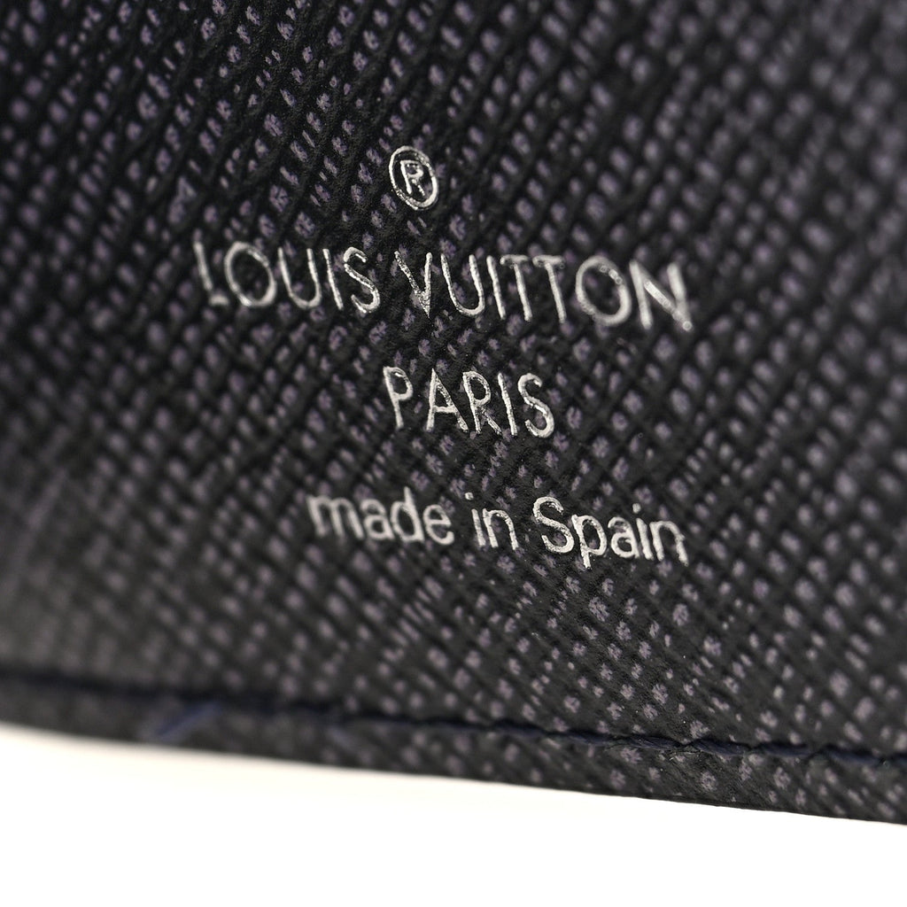 Louis Vuitton Monogram LV Record Pocket Organizer NM Blue