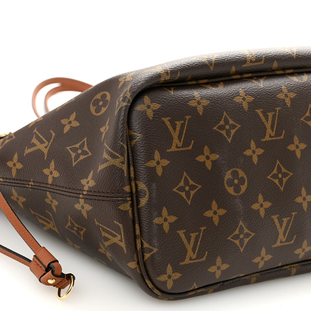 Louis Vuitton Monogram Calfskin Neo Neverfull Inside Out MM Tan