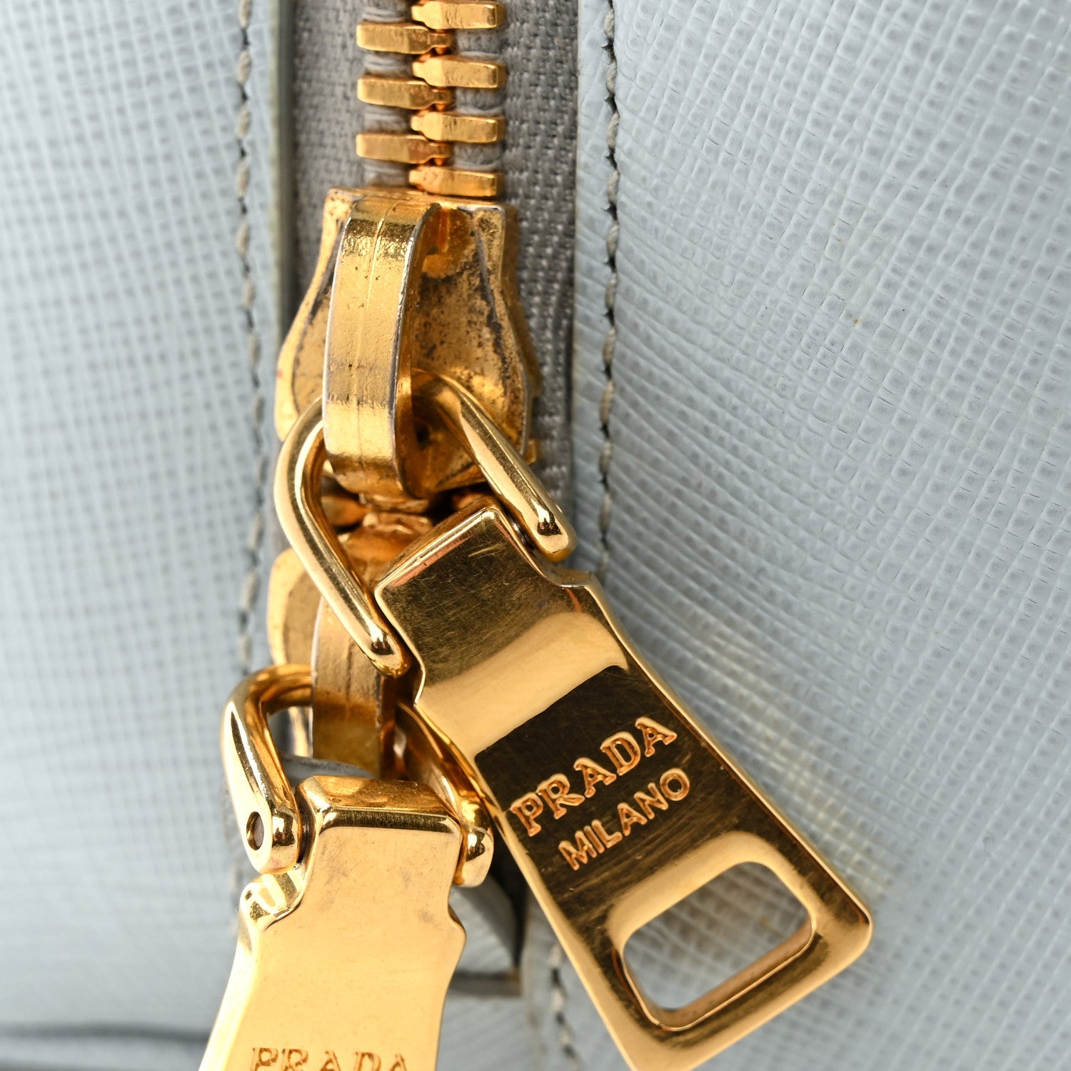 Prada Saffiano Lux Large Promenade Tote Lago