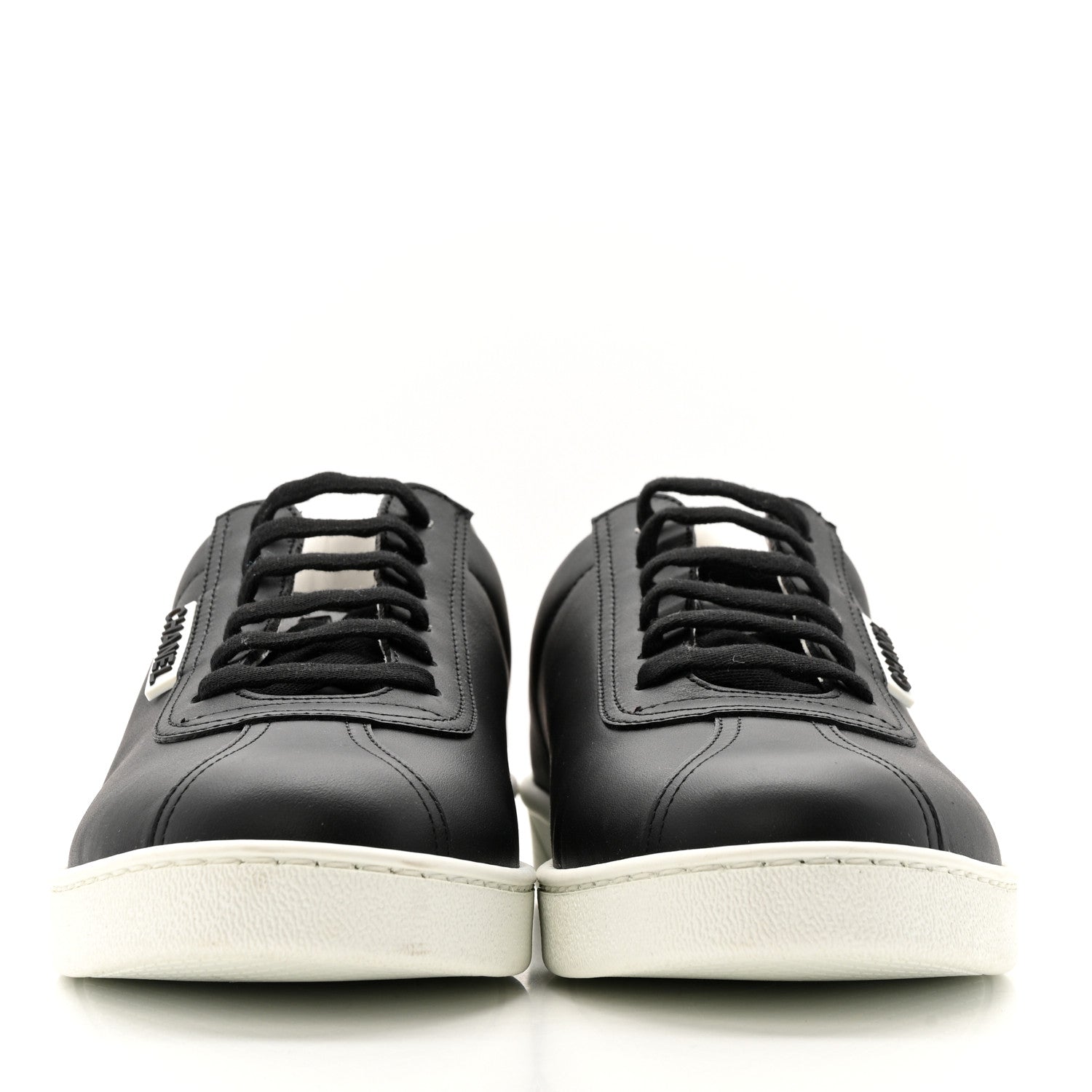 Calfskin CC Uniform Womens Sneakers 40 Black