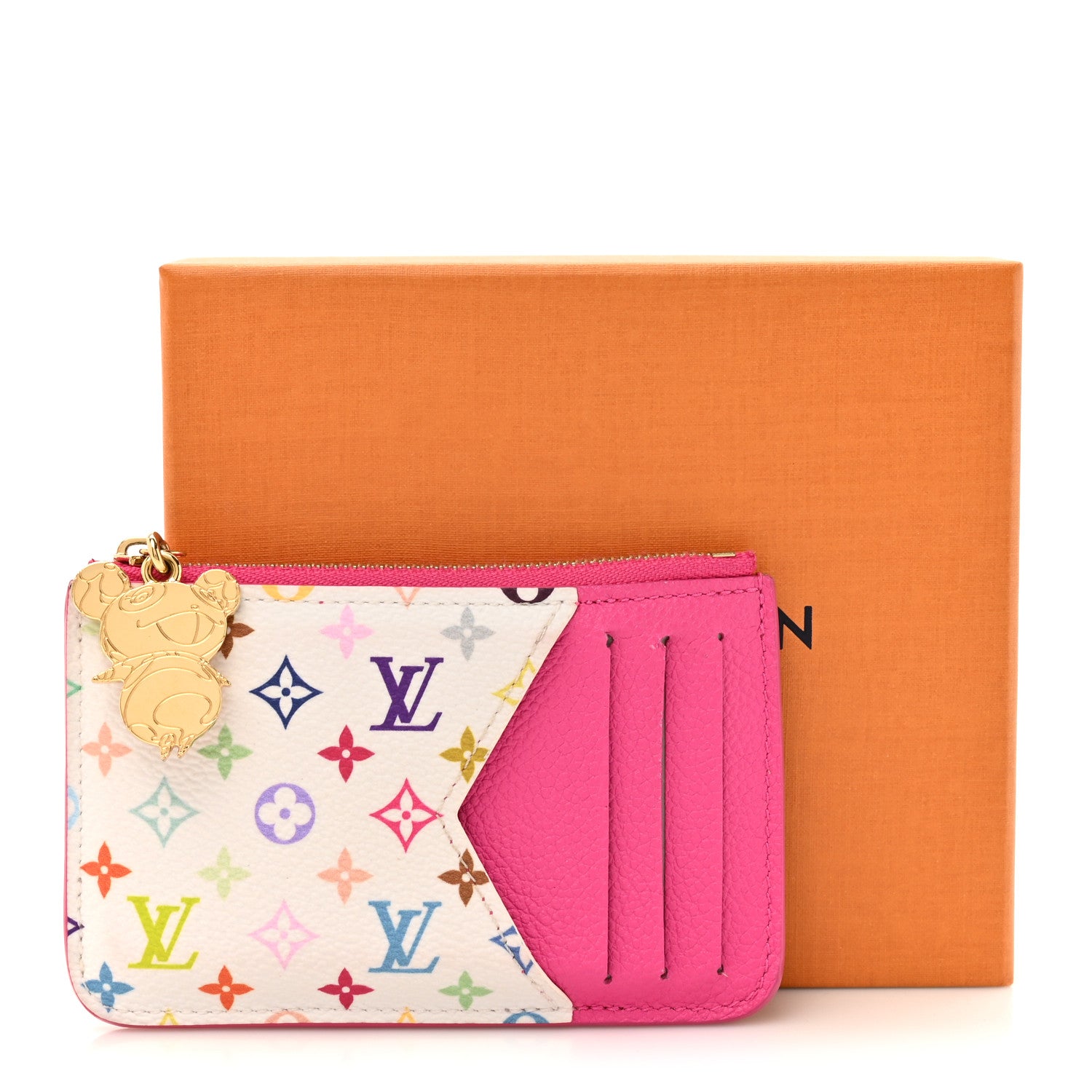 Louis Vuitton LV X TM Monogram Romy Card Holder Kawaii Pink