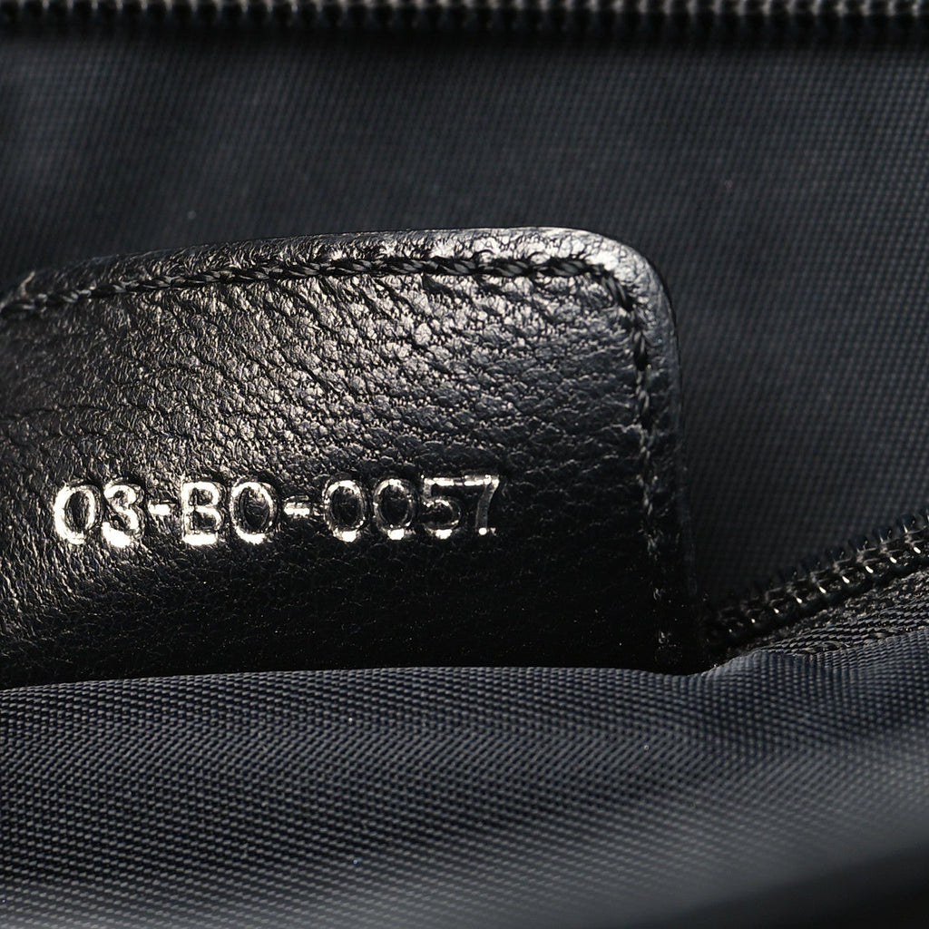 Christian Dior Canvas Diorissimo Buckle Messenger Black